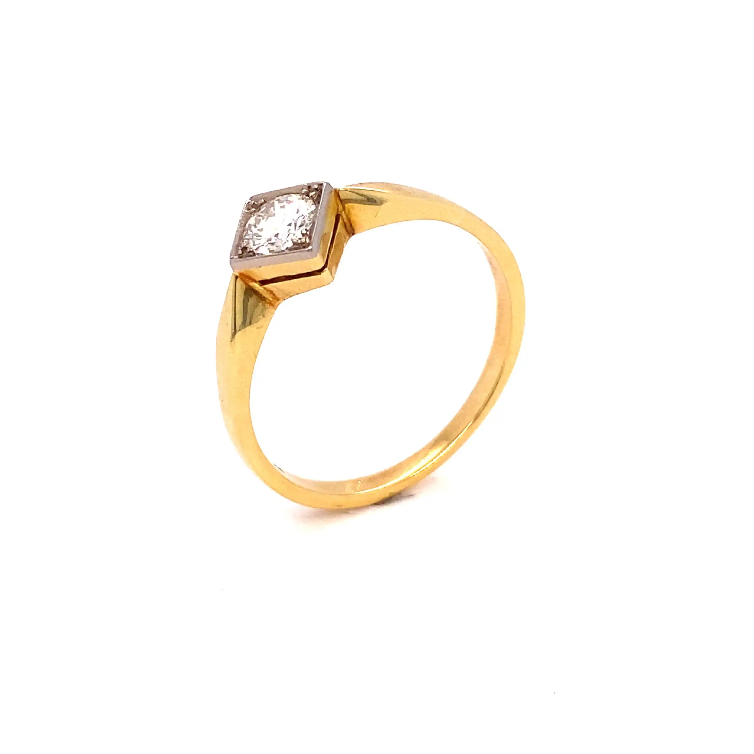Solitärring Gelbgold mit Brillant Solitärring Gelbgold mit Brillant