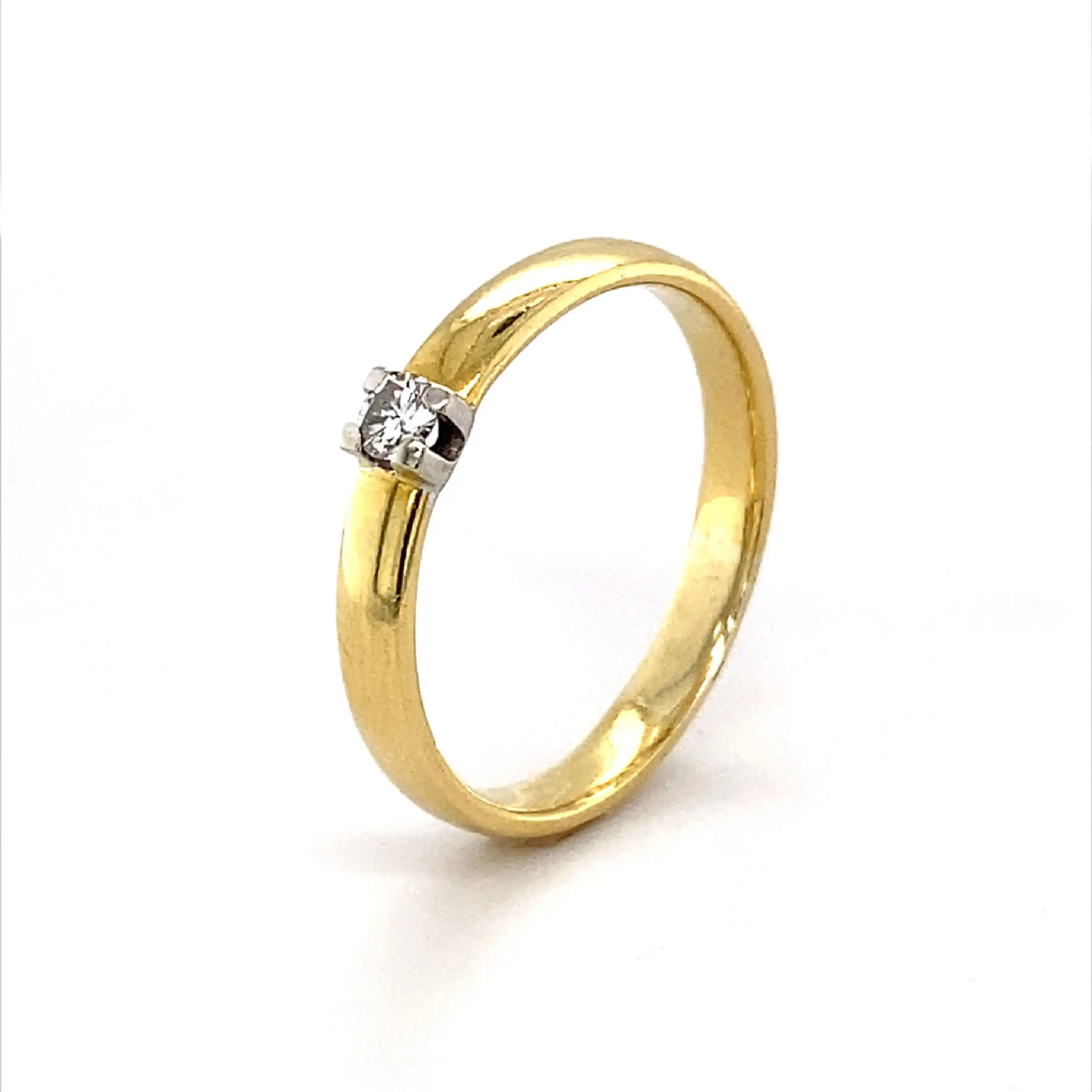 Ring Bicolor mit Brillant Ring Bicolor mit Brillant