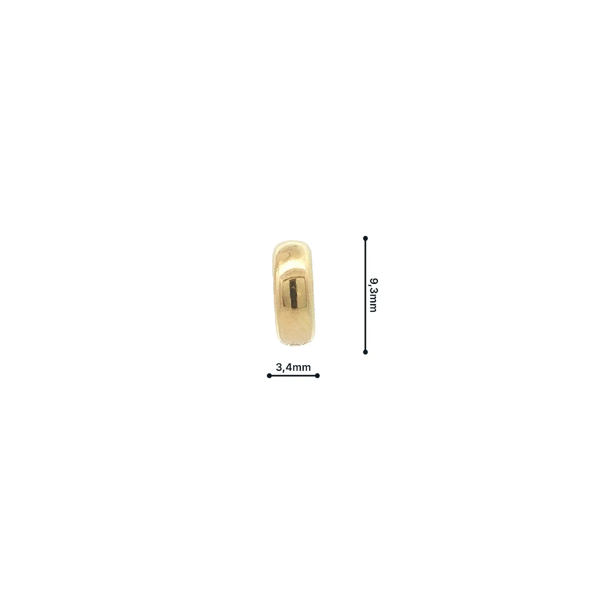 Anhänger / Charm Gelbgold mit Gummi im inneren