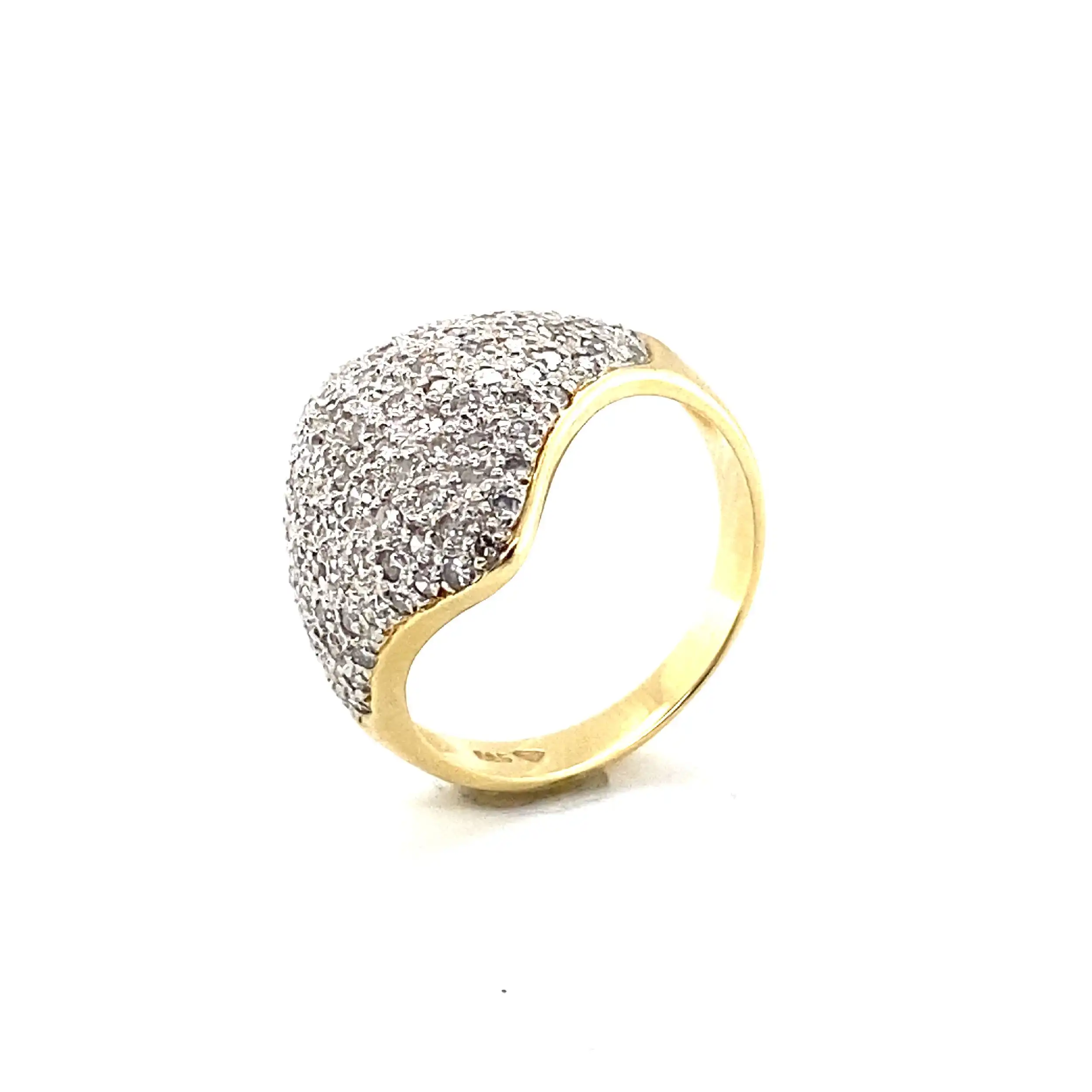 Ring bicolor mit Diamanten Ring bicolor mit Diamanten