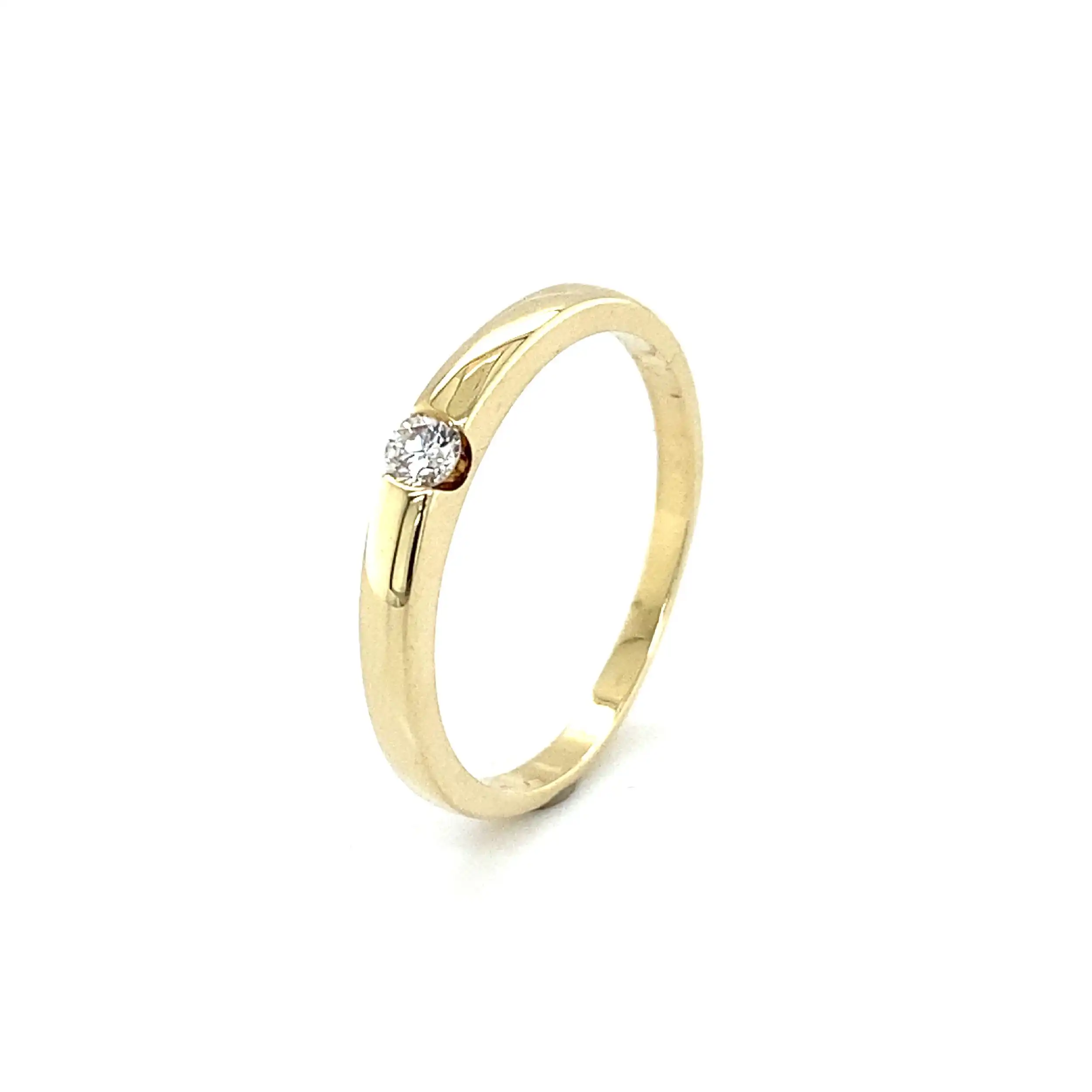 Ring Gelbgold mit Brillant Ring Gelbgold mit Brillant