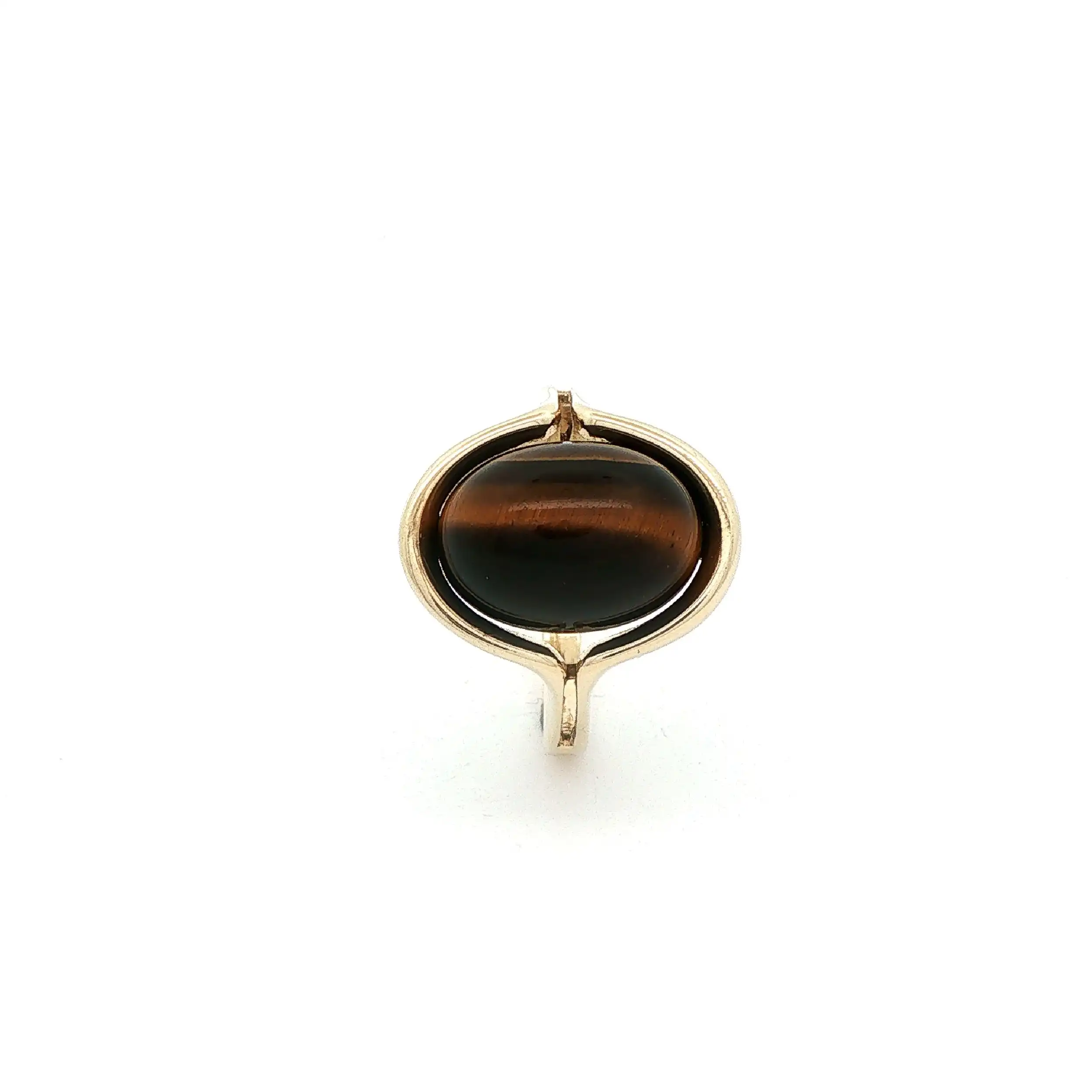 Ring Gelbgold mit Tigerauge