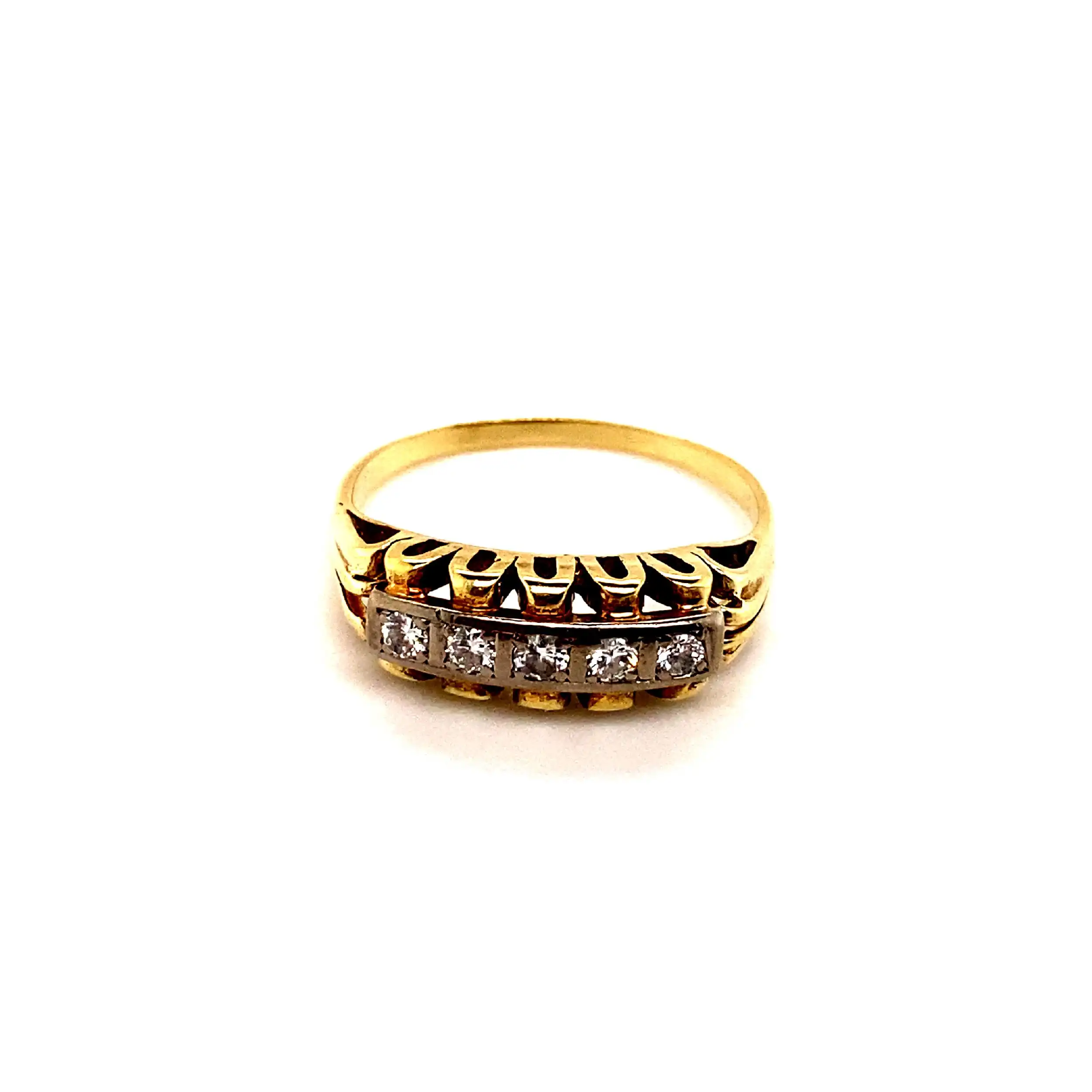 Ring Bicolor mit Brillanten Ring Bicolor mit Brillanten