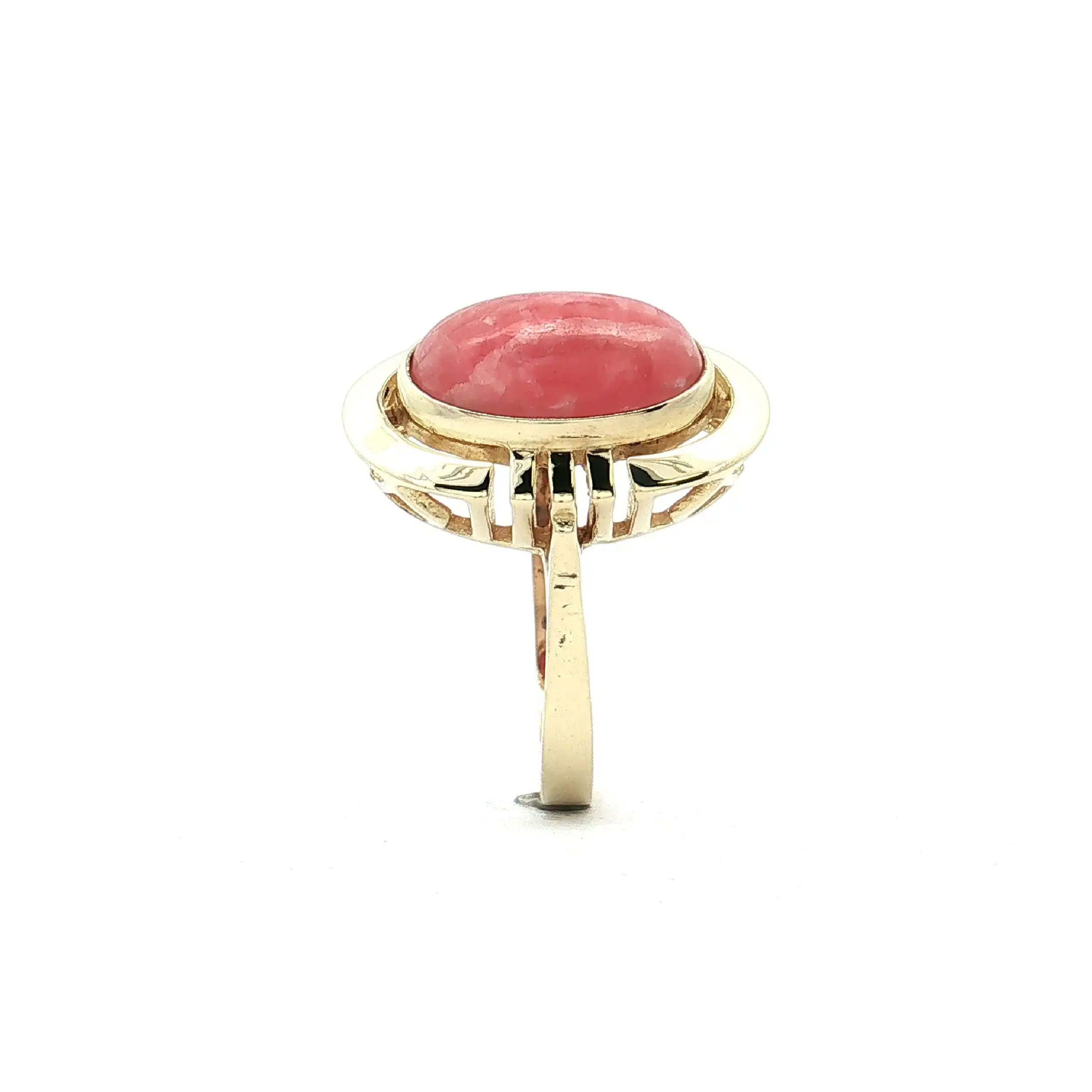 Ring Gelbgold mit Rhodochrosit