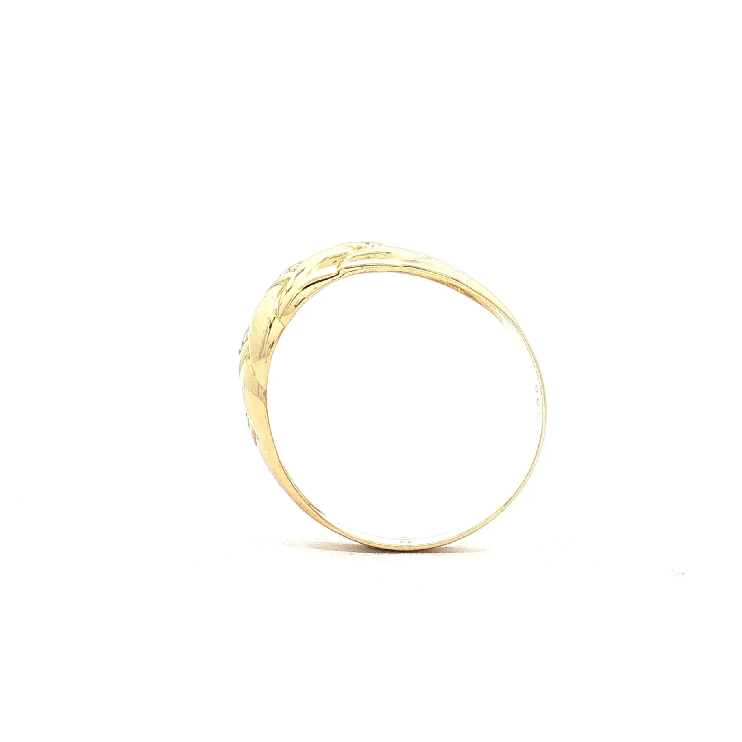 Ring Bicolor mit Diamanten