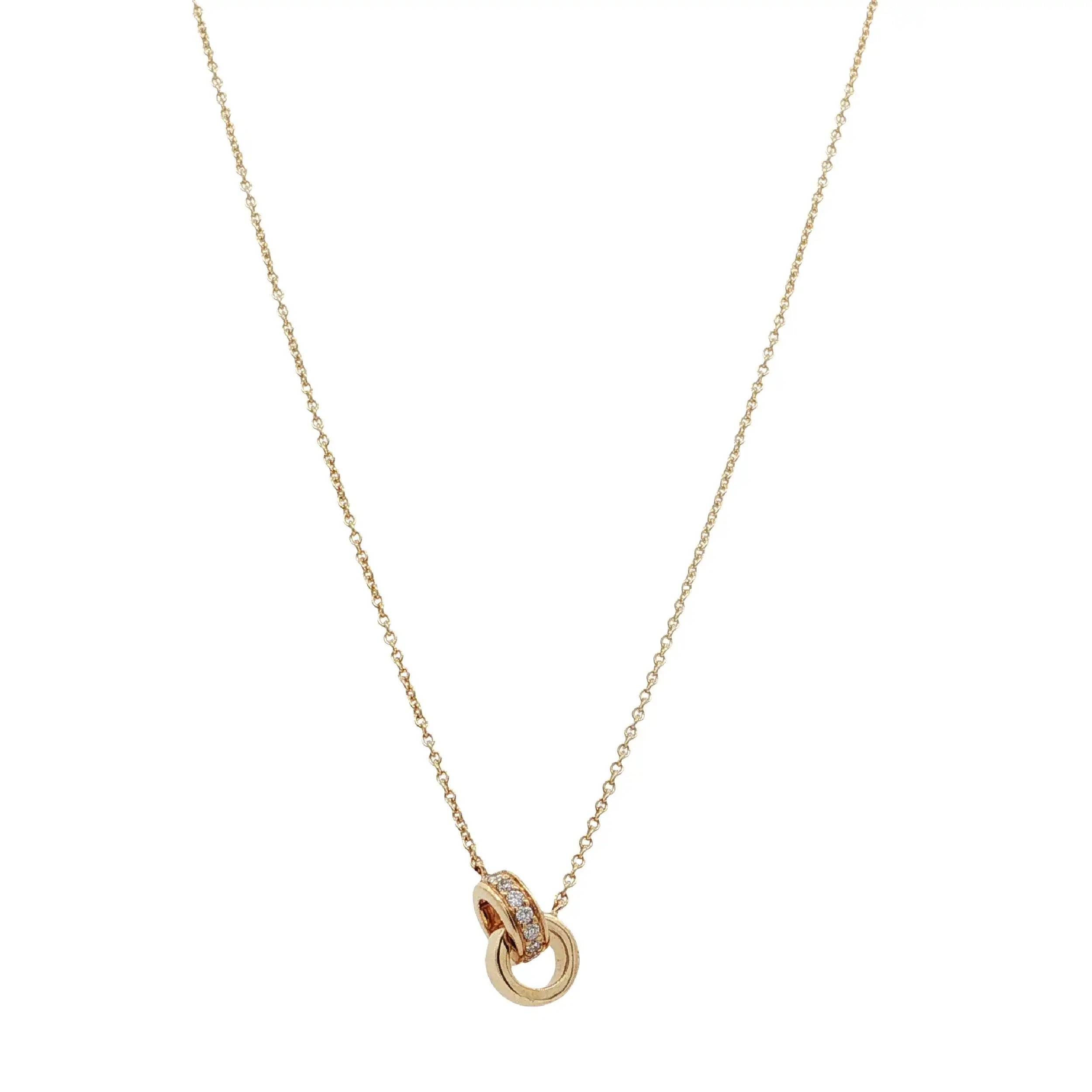 Collier Gelbgold mit Brillanten 0,07ct. TW/SI Collier Gelbgold mit Brillanten 0,07ct. TW/SI