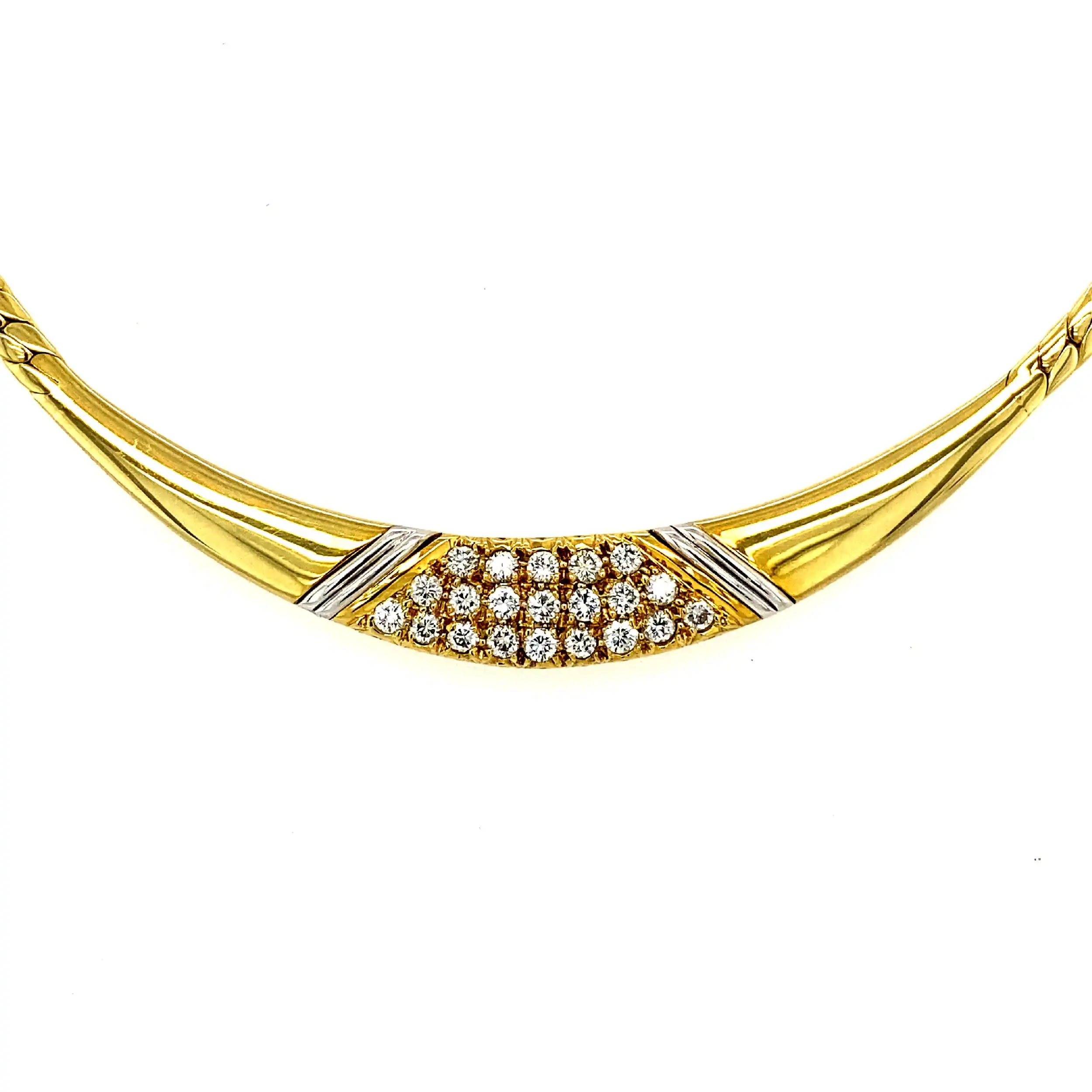 Collier Bicolor mit Brillanten Collier Bicolor mit Brillanten