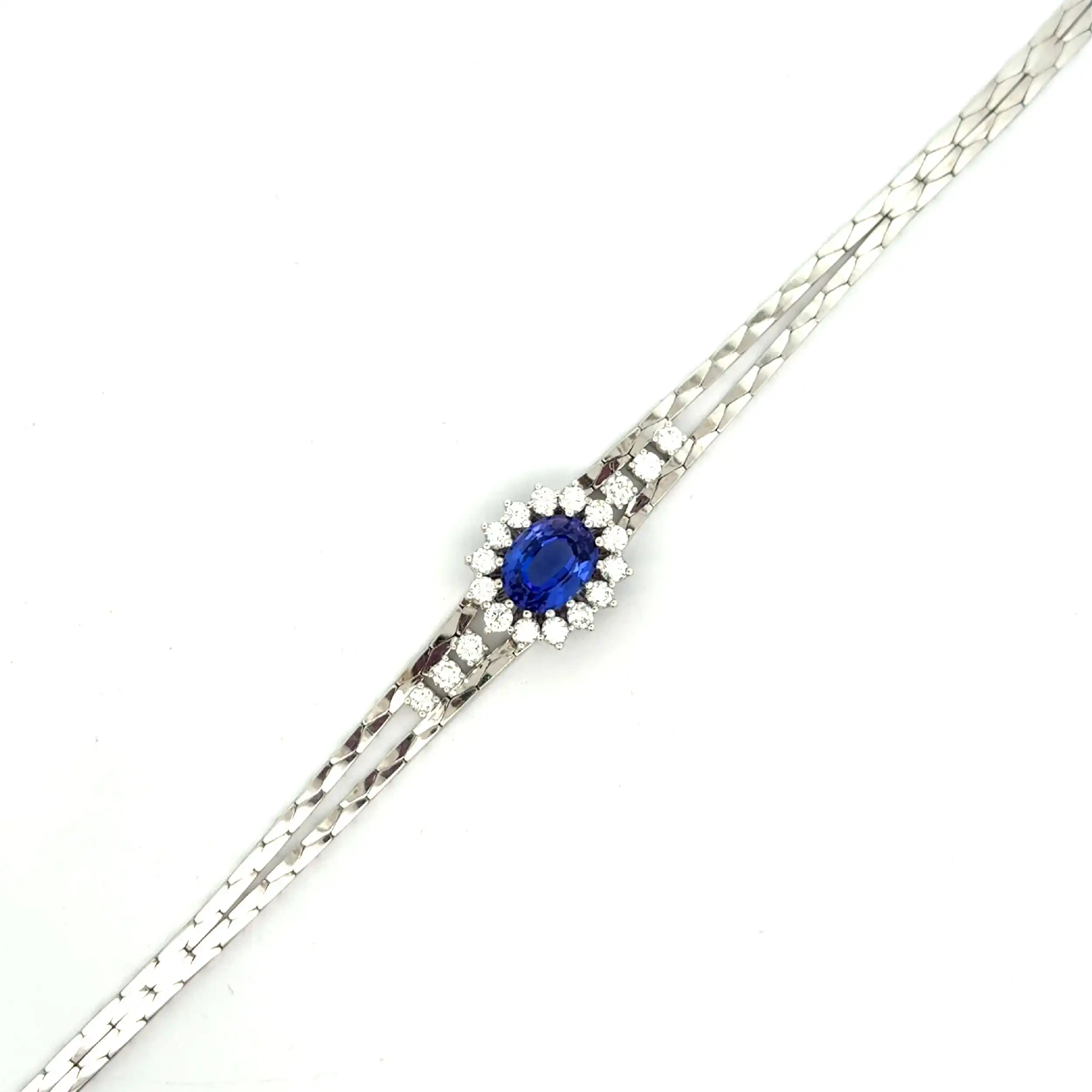 Armband Weißgold mit Tansanit & Brillanten