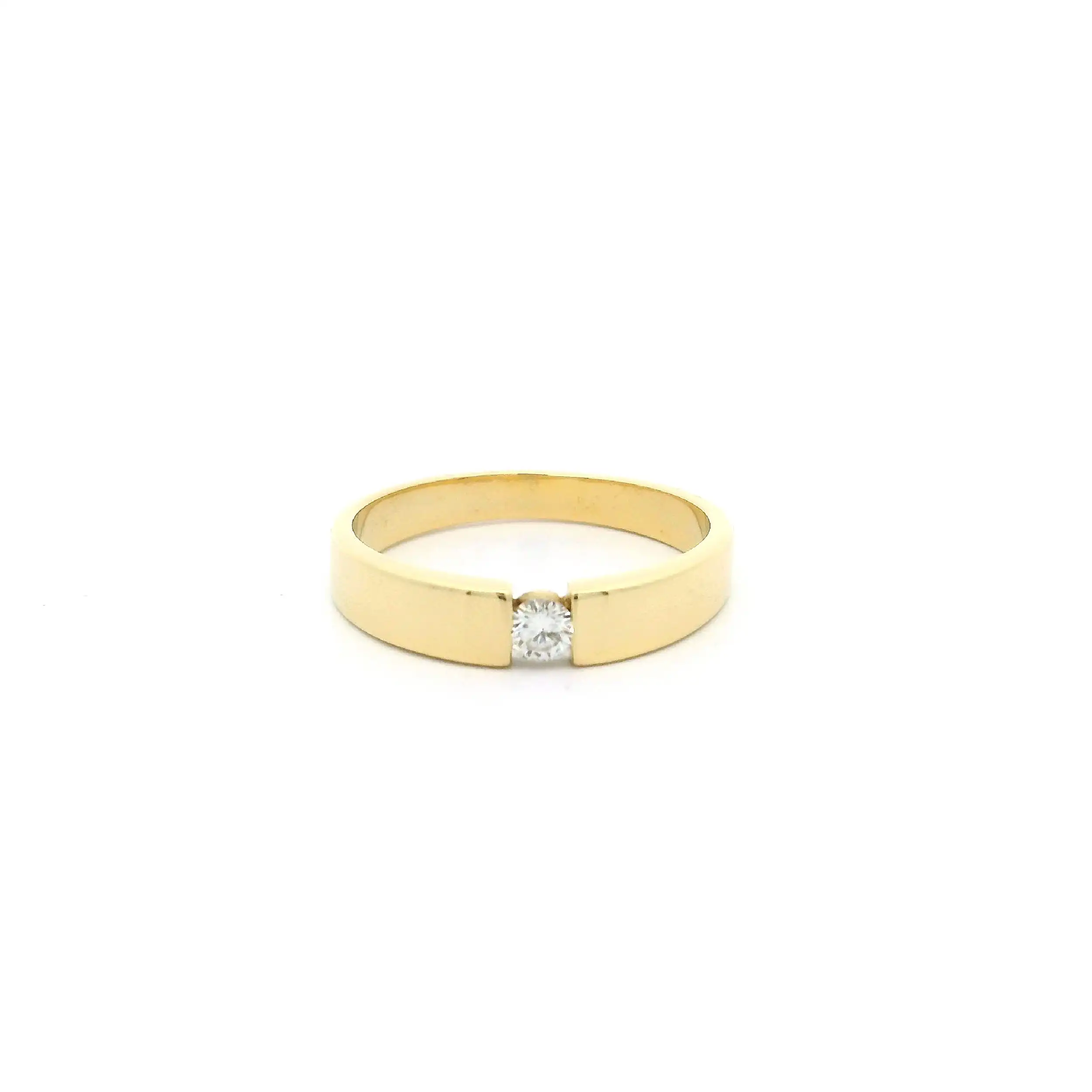 Ring Gelbgold Christ mit Brillant Ring Gelbgold Christ mit Brillant
