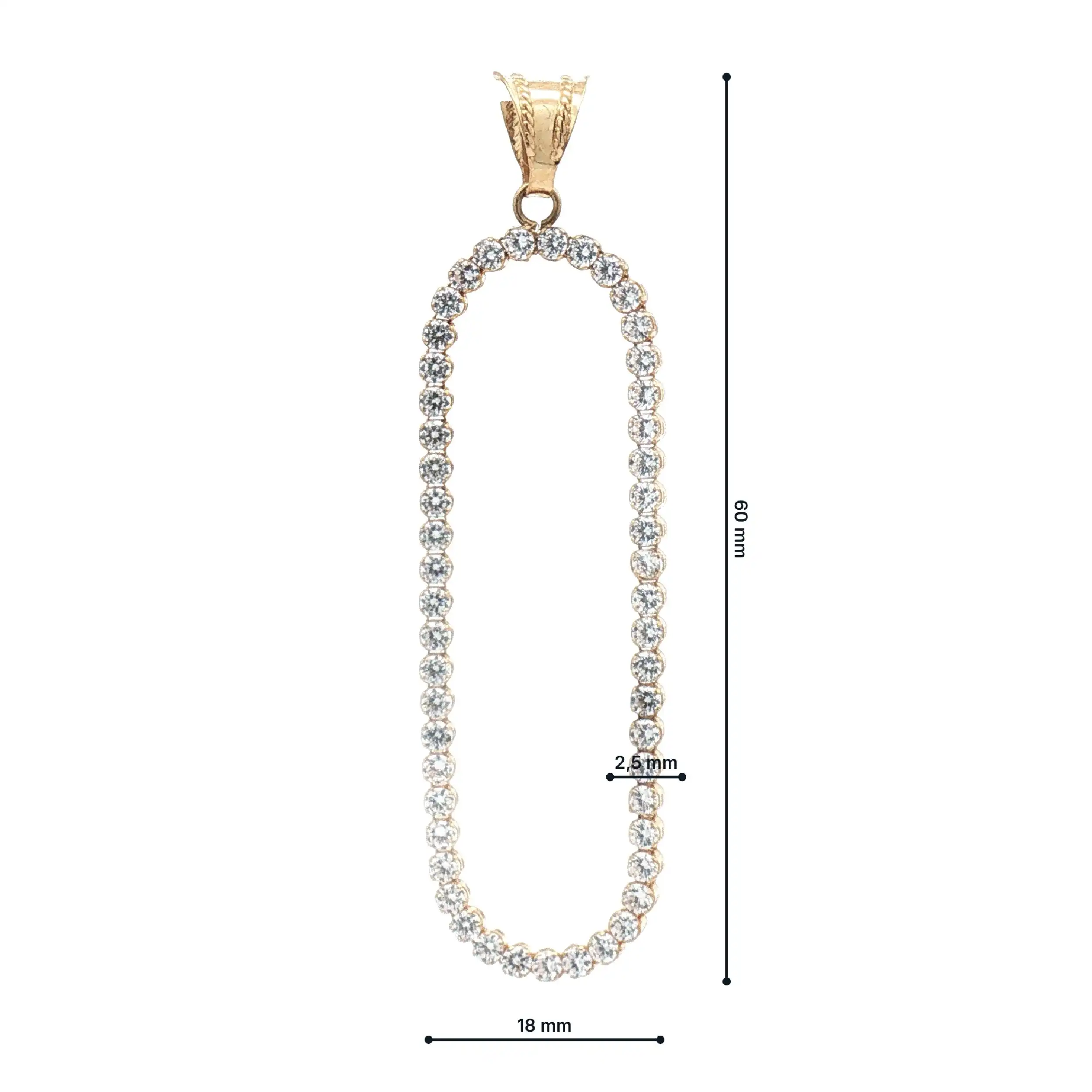 Anhänger Gelbgold mit Zirkonia Anhänger Gelbgold mit Zirkonia