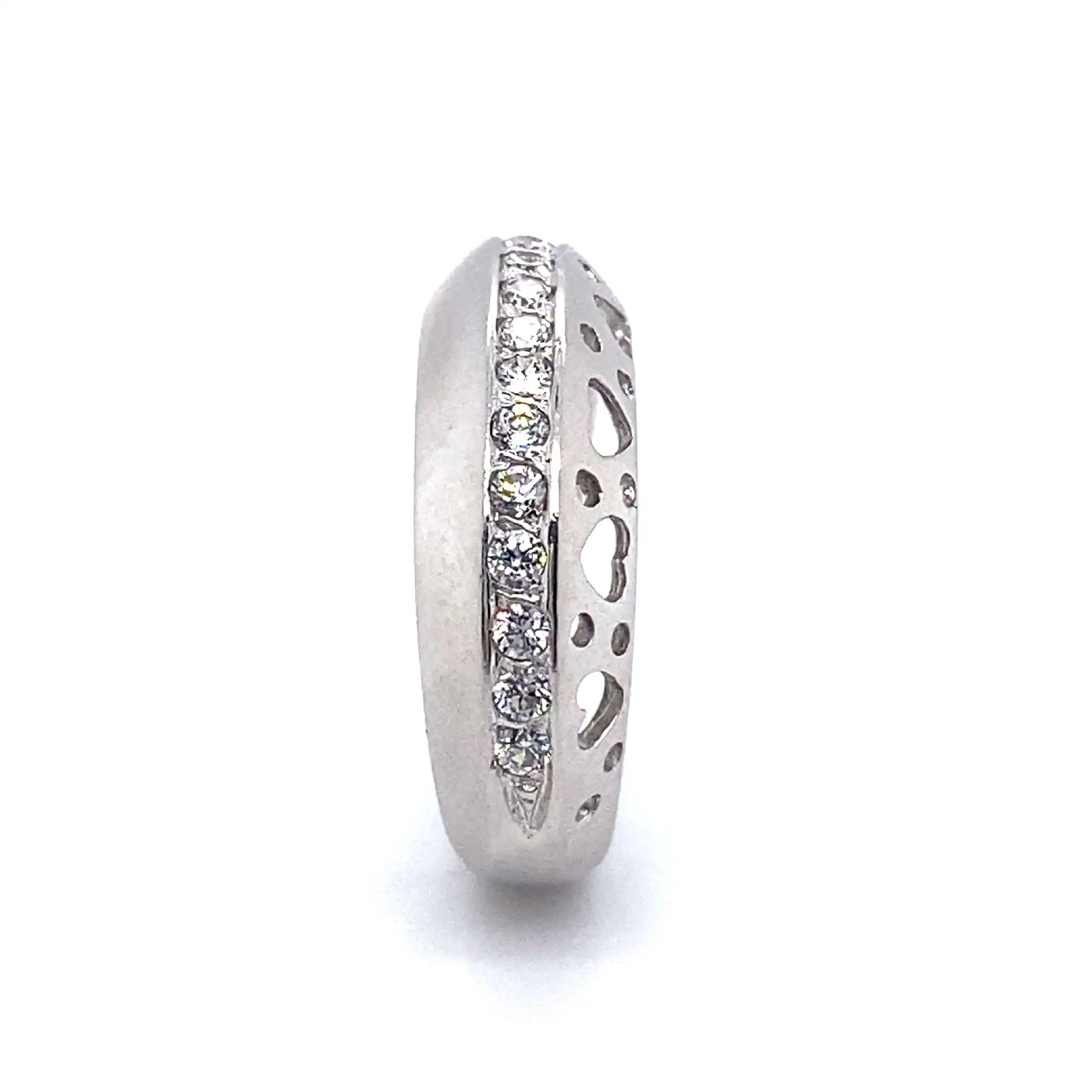 Ring Weißgold mit Zirkonia Ring Weißgold mit Zirkonia