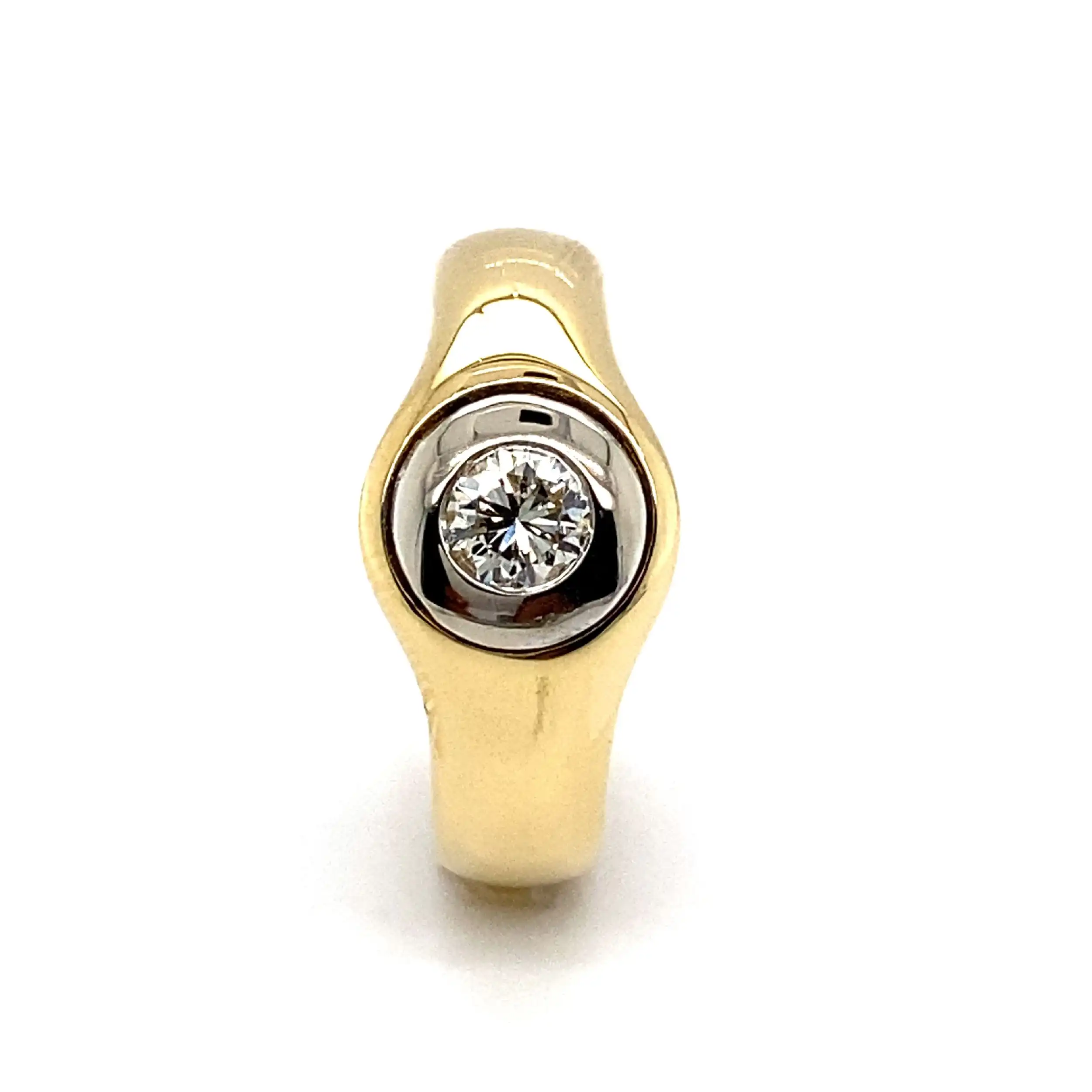 Ring Bicolor mit Brillant Ring Bicolor mit Brillant