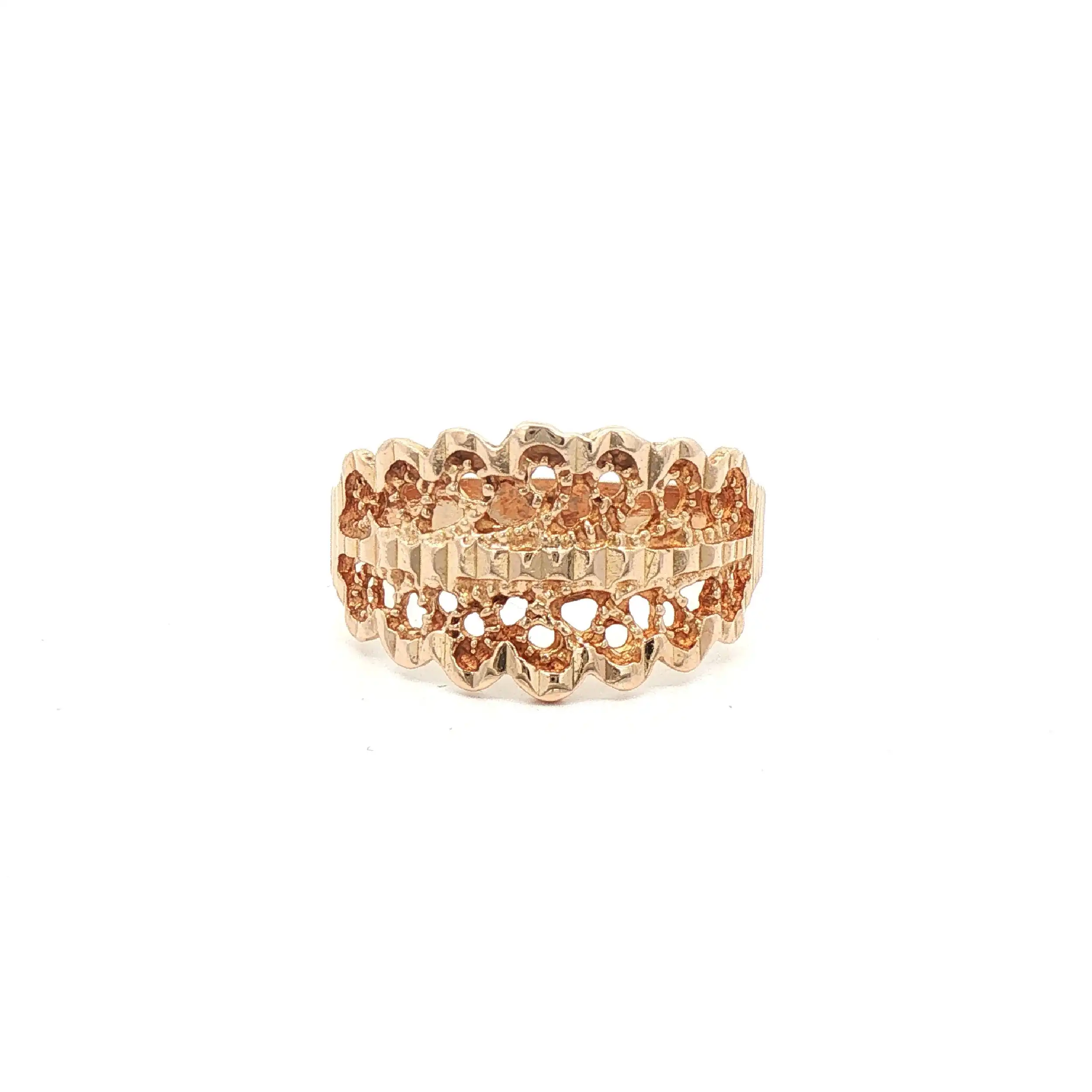 Ring Rotgold mit Muster Ring Rotgold mit Muster