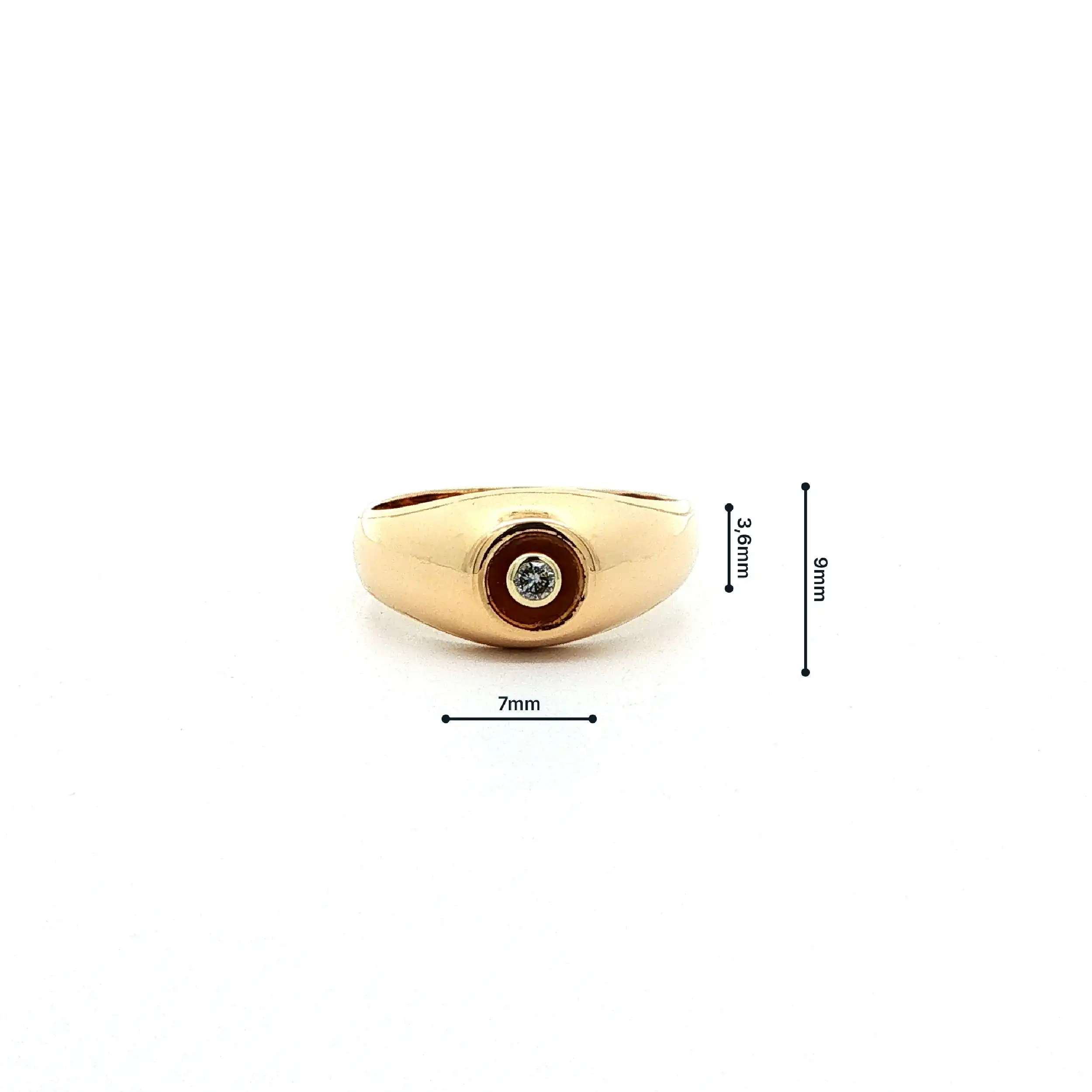 Ring Gelbgold mit Brillant