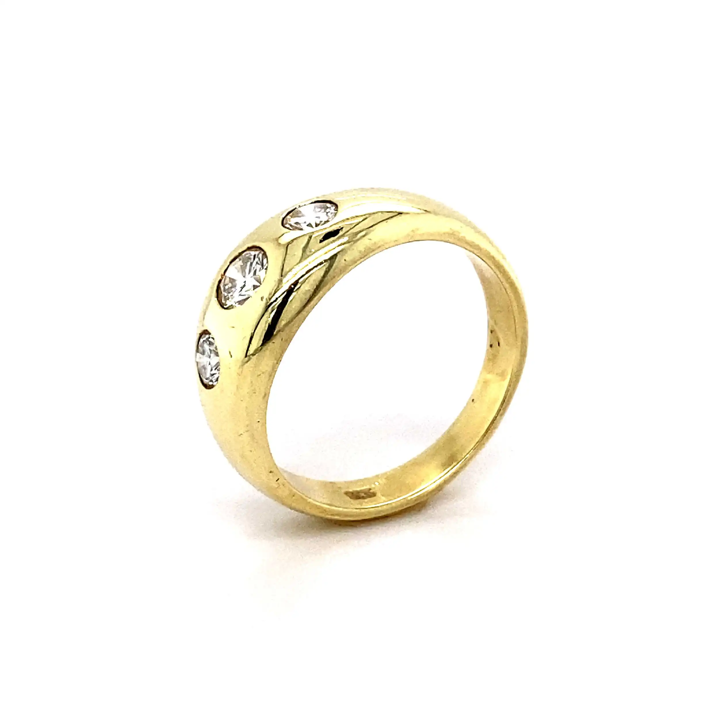 Ring Geldgold mit Brillanten Ring Geldgold mit Brillanten