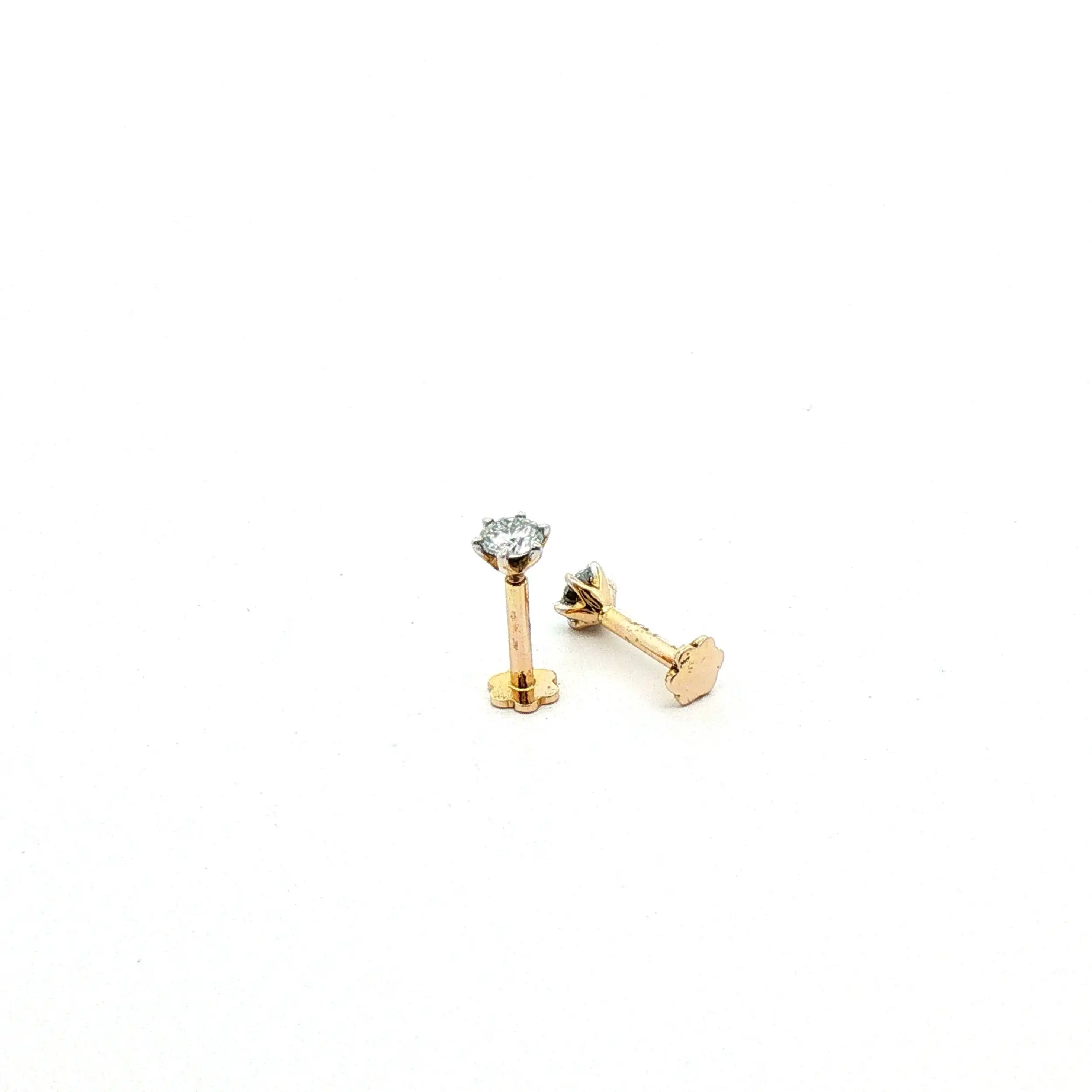 Ohrstecker Gelbgold mit Brillanten