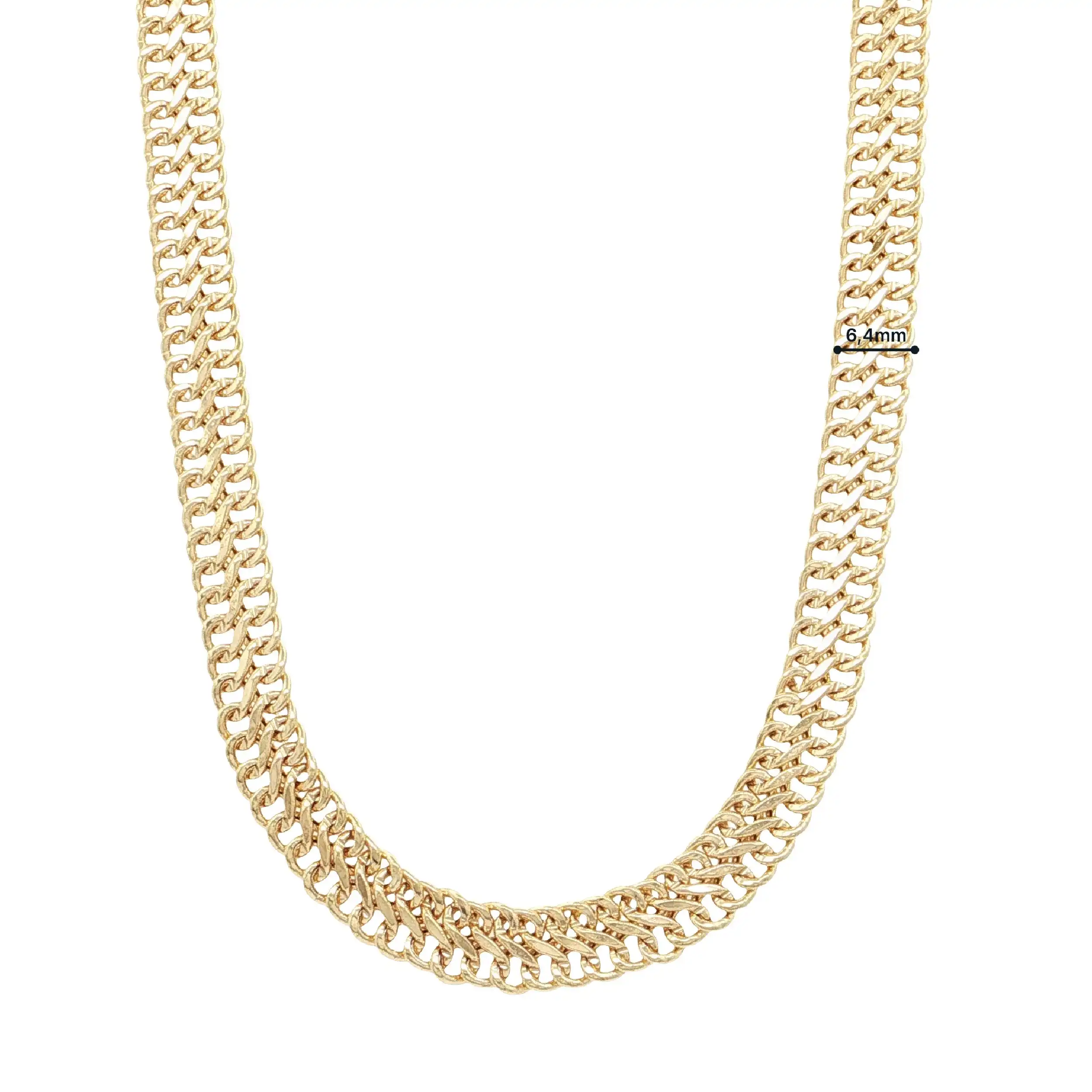 Doppelpanzerkette Gelbgold