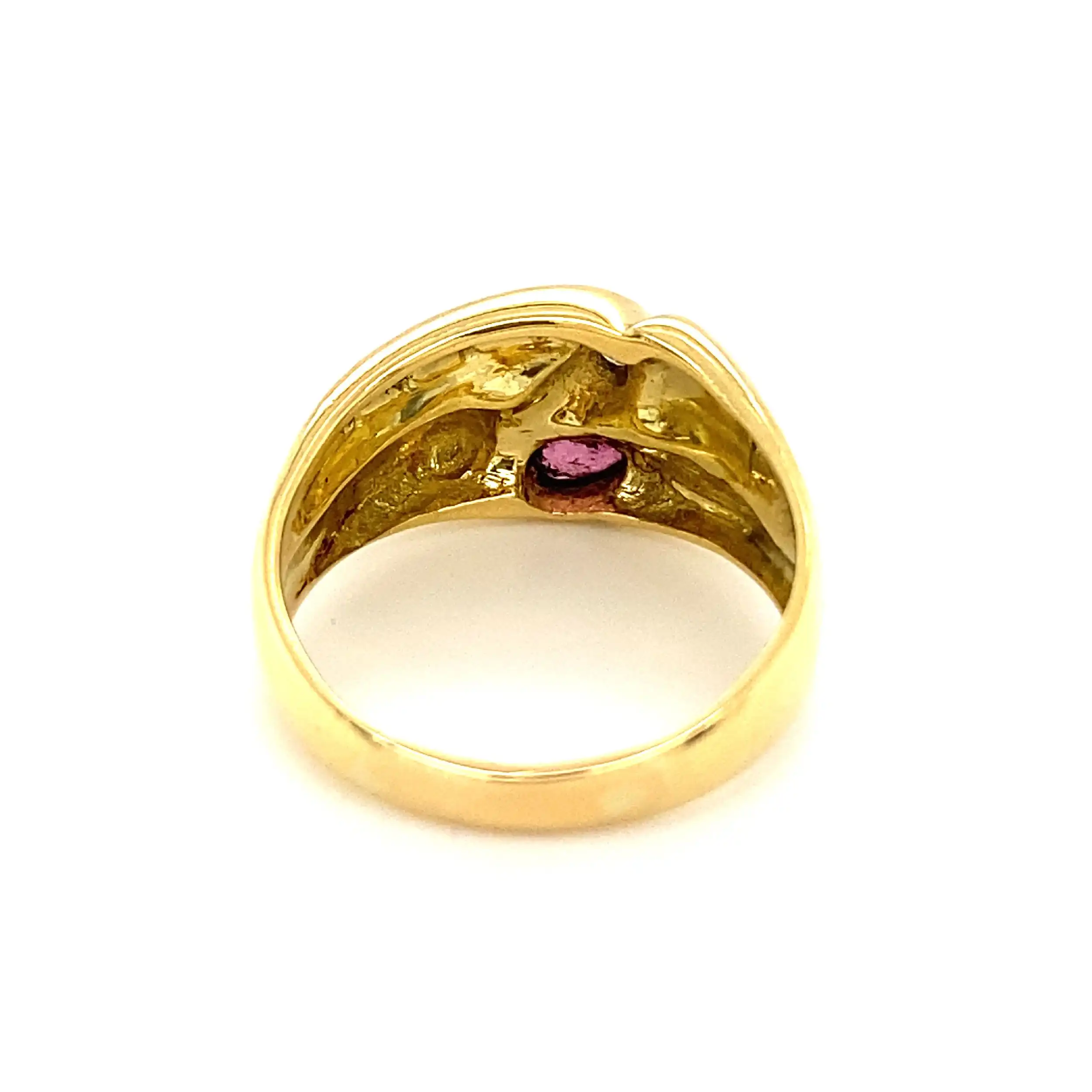 Ring Gelbgold mit Rubin & Brillanten Ring Gelbgold mit Rubin & Brillanten