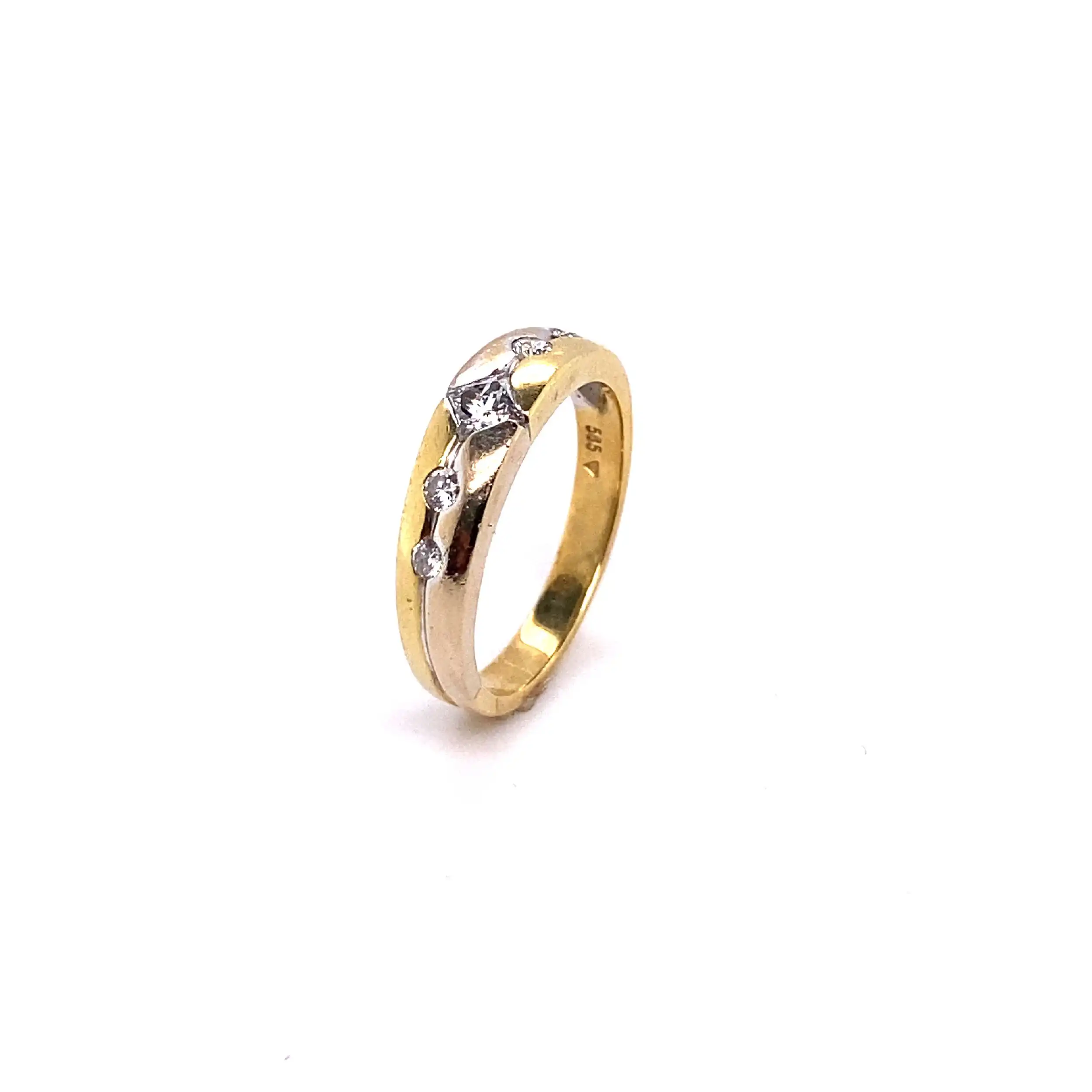 Ring Bicolor mit Brillanten