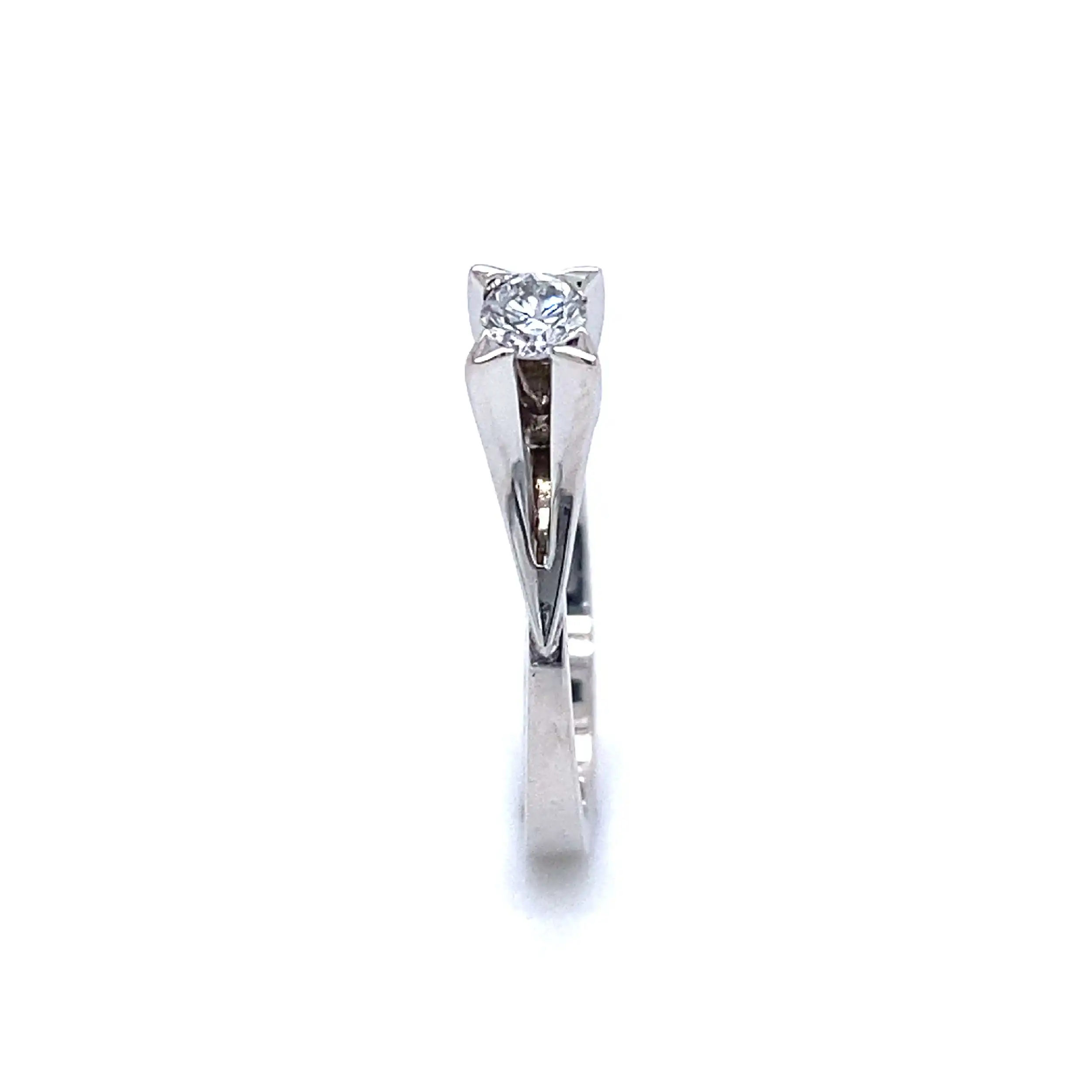 Ring Weißgold mit Solitär Brillant Ring Weißgold mit Solitär Brillant