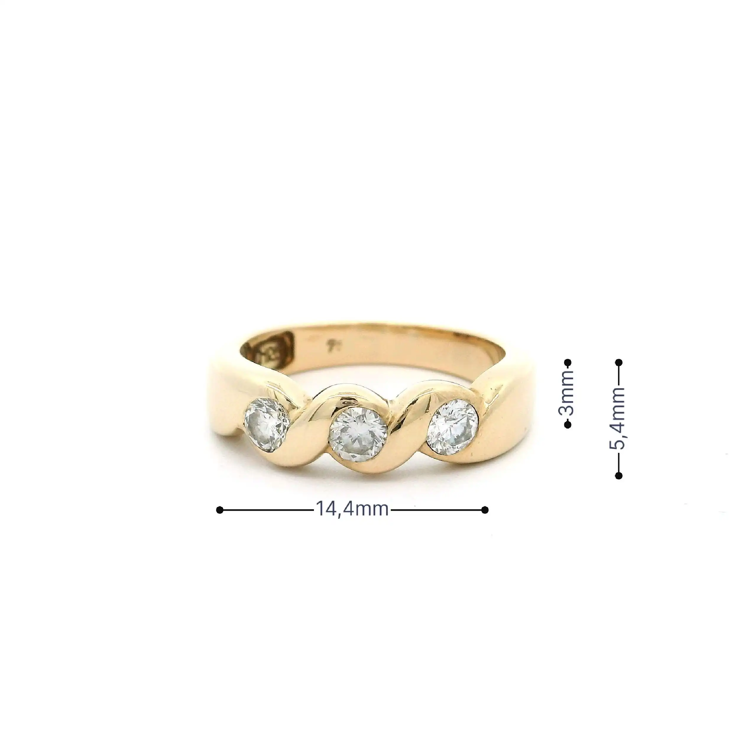 Ring Gelbgold Christ mit Brillanten Ring Gelbgold Christ mit Brillanten