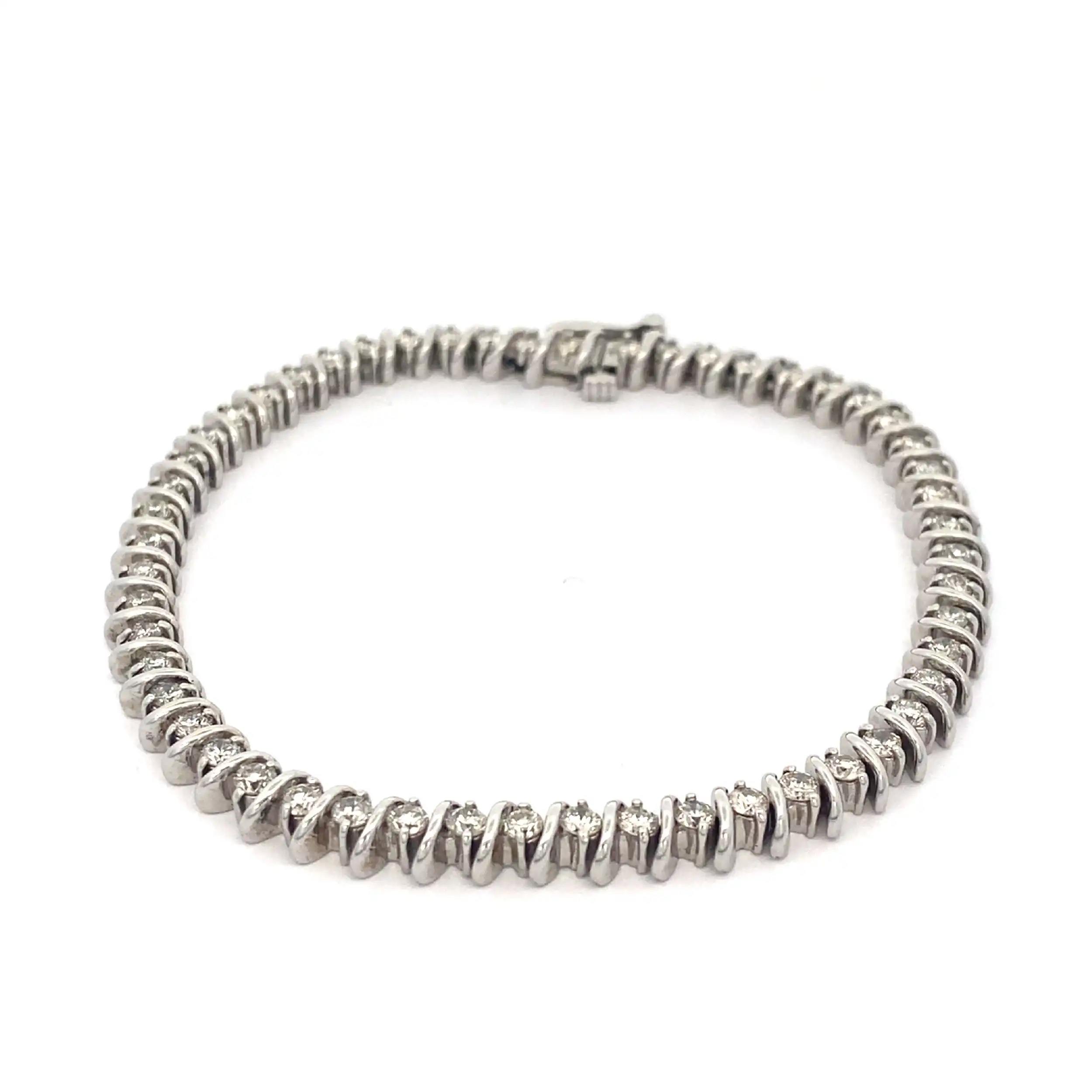 Tennisarmband Weißgold mit Brillanten Tennisarmband Weißgold mit Brillanten