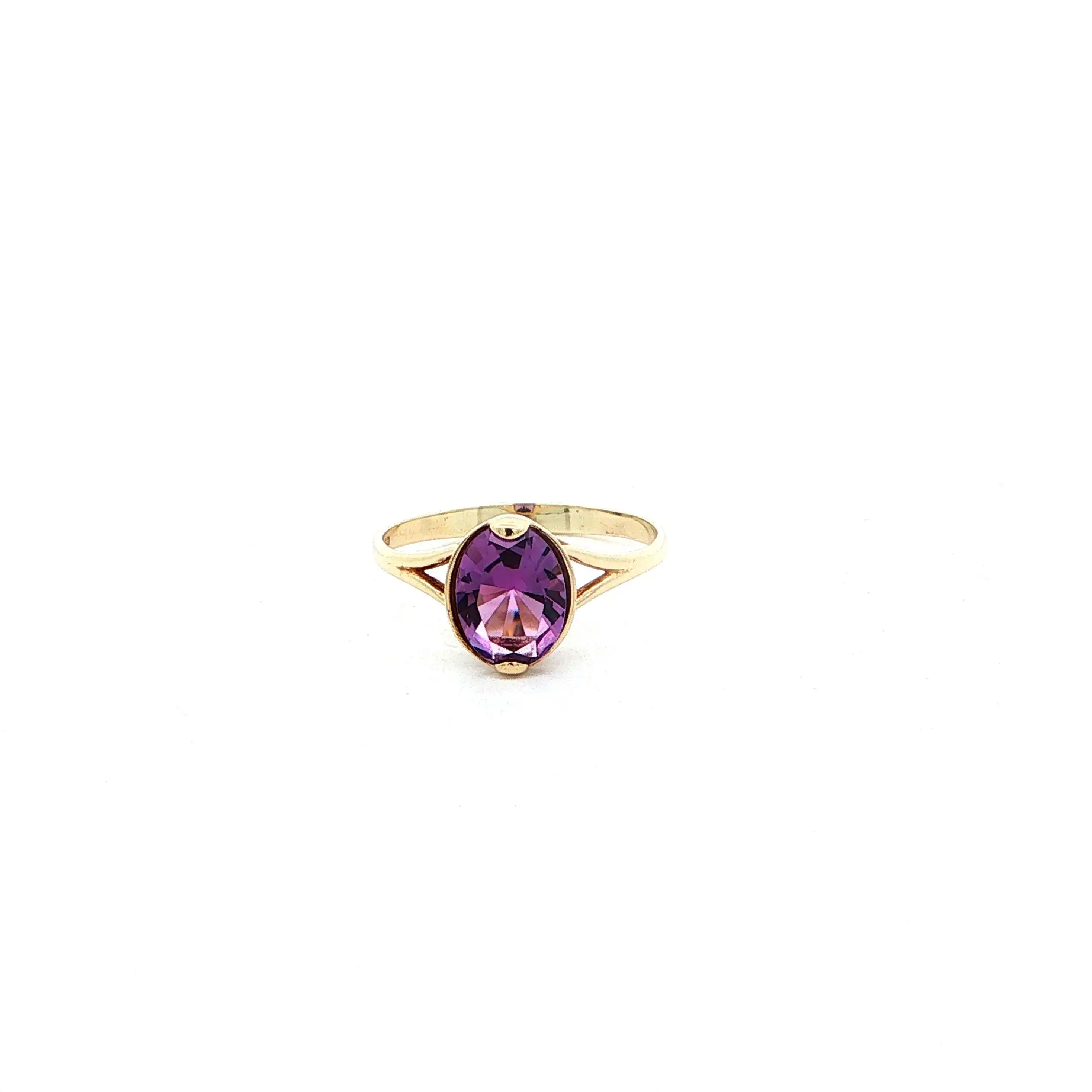 Ring Gelbgold mit Amethyst