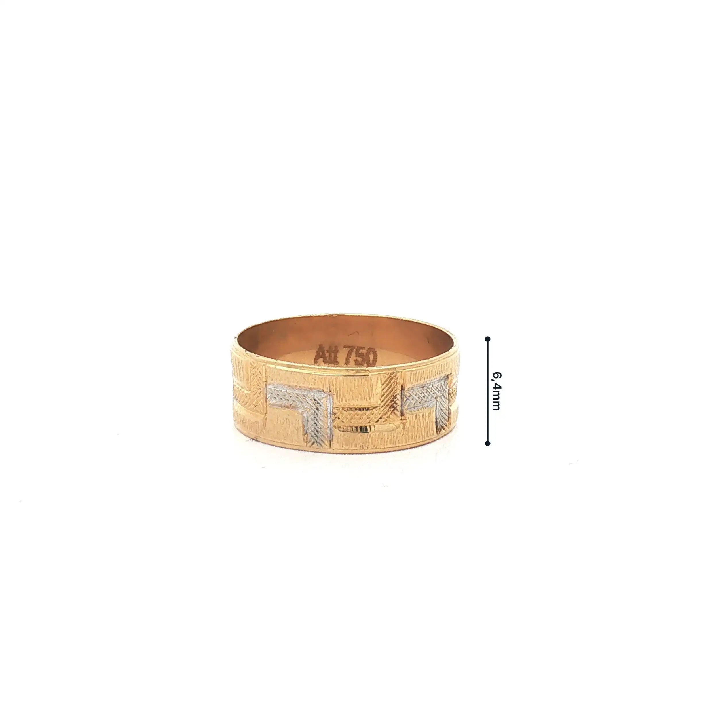 Ring Bicolor gemustert