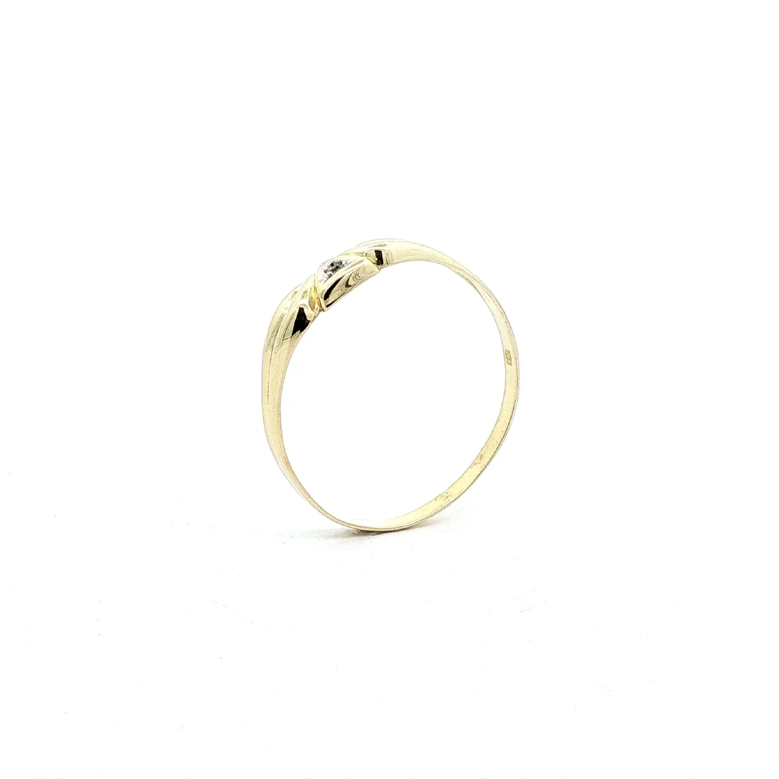 Ring Gelbgold mit Diamant