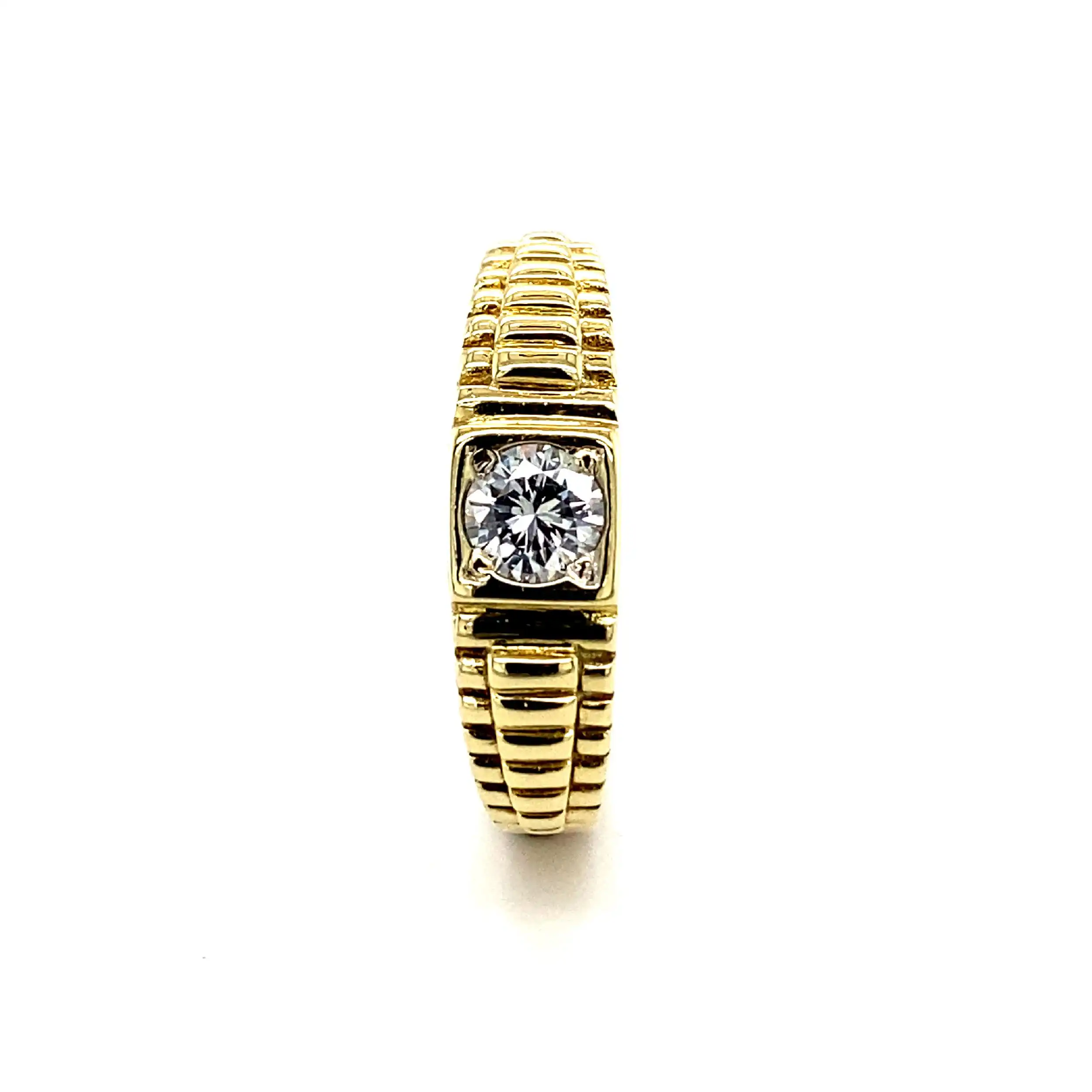 Ring Gelbgold mit Brillant-Solitär Ring Gelbgold mit Brillant-Solitär