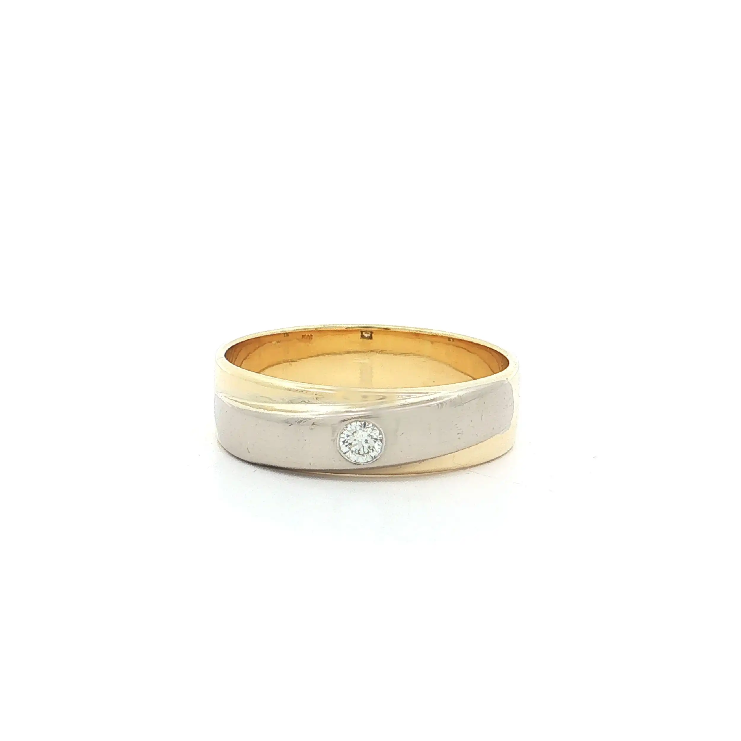 Ring Bicolor mit Brillant Ring Bicolor mit Brillant