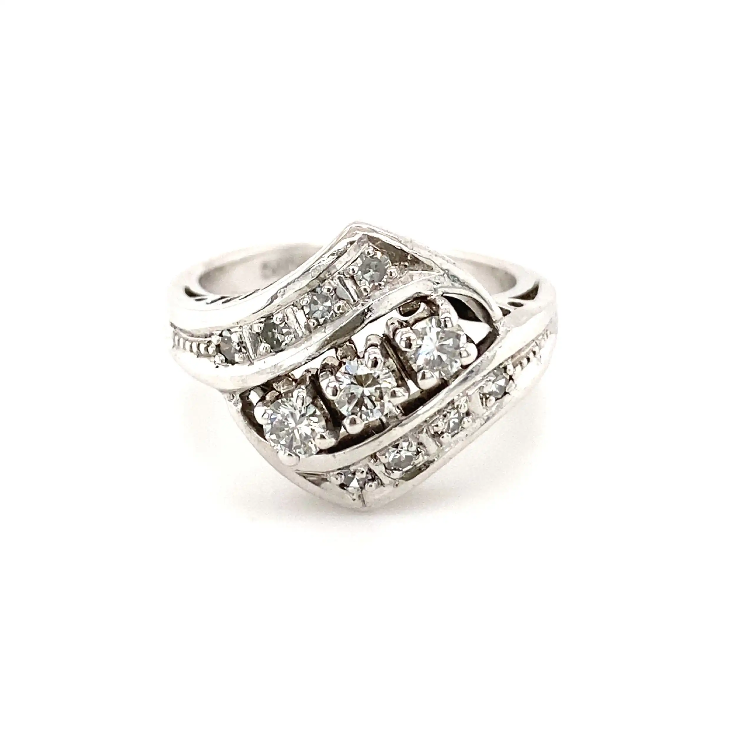 Ring Weißgold mit Brillanten & Diamanten Ring Weißgold mit Brillanten & Diamanten