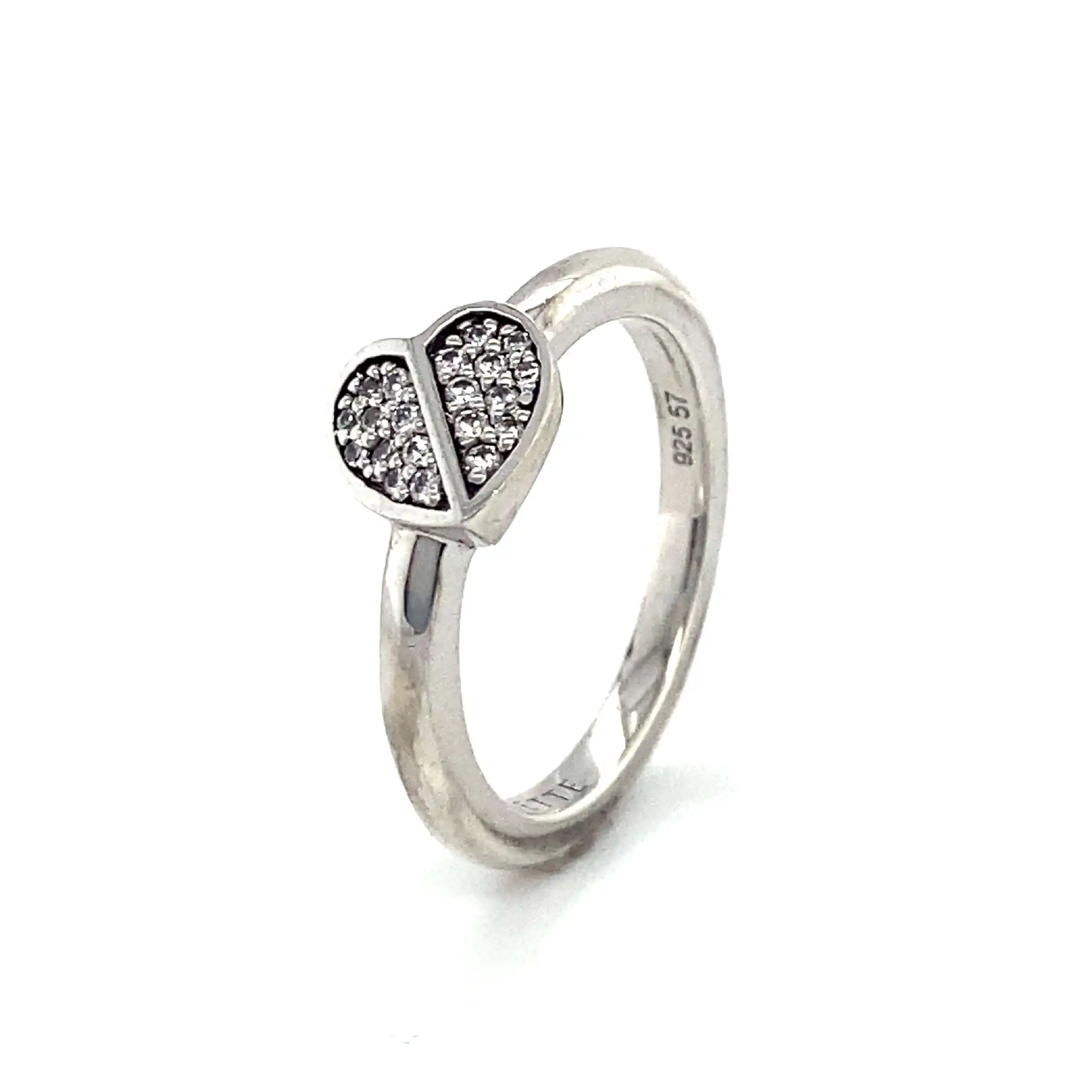 Ring Silber von Jette Herz mit Zirkonia Ring Silber von Jette Herz mit Zirkonia