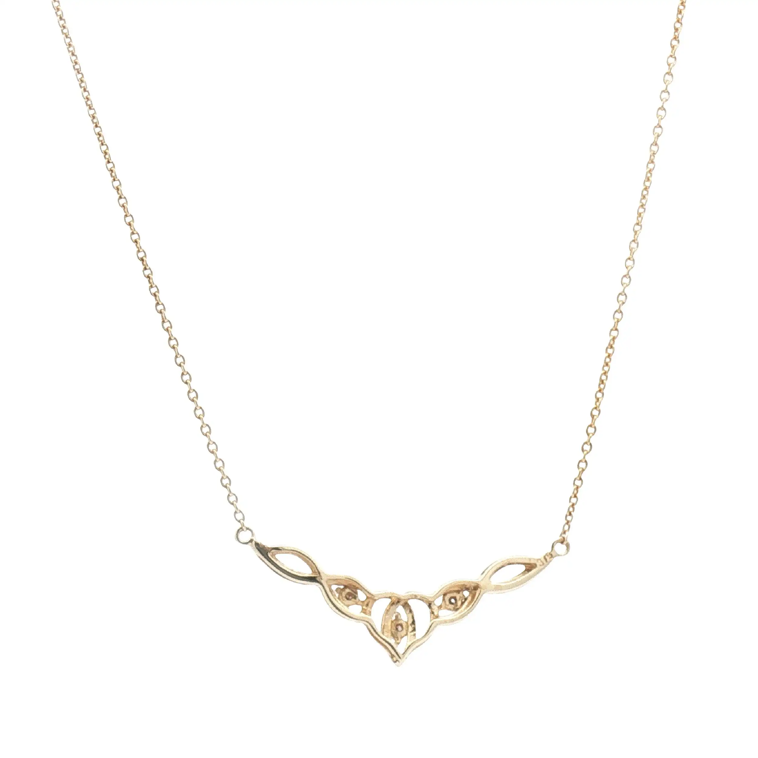 Collier Gelbgold mit Zirkonia