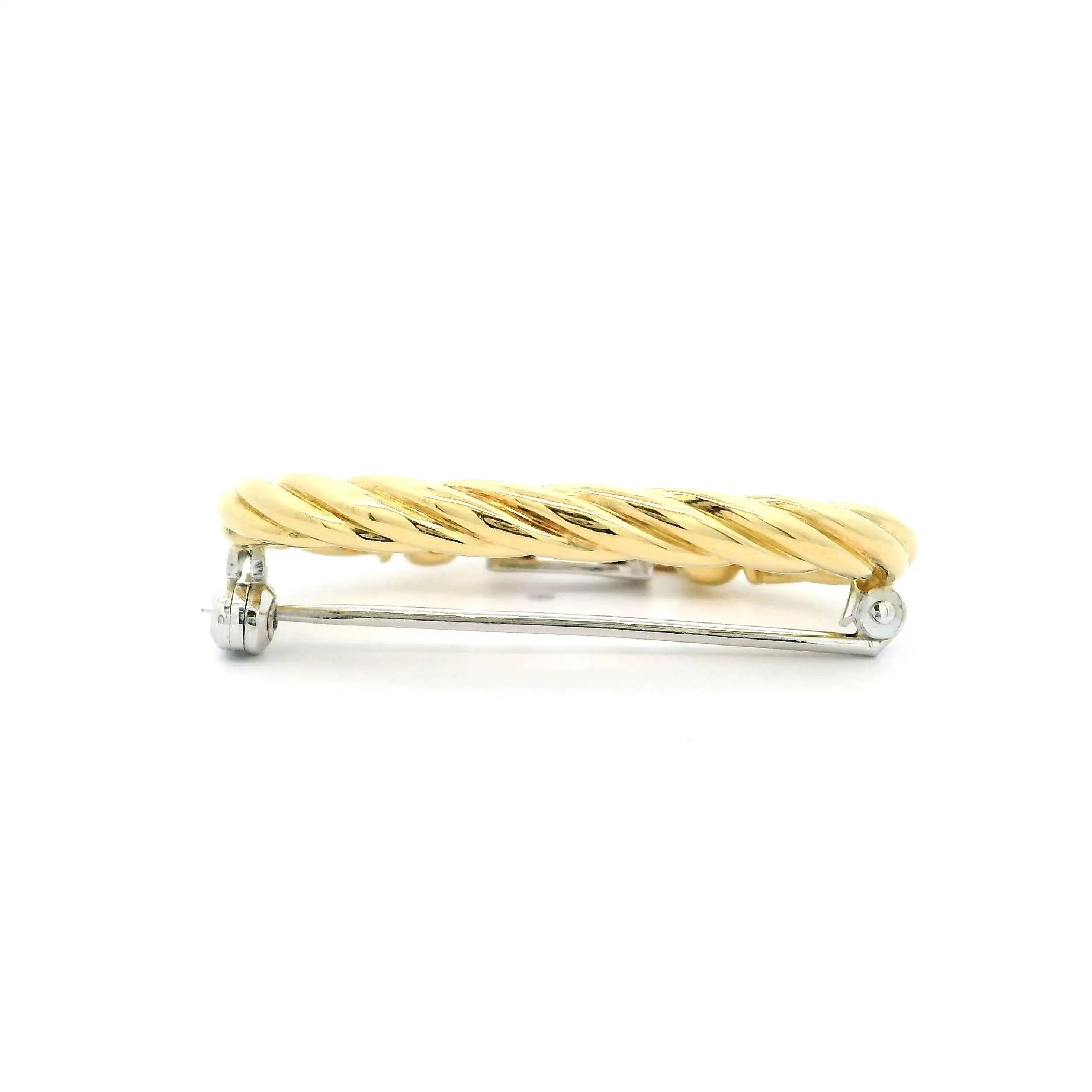 Brosche Bicolor mit Diamanten Brosche Bicolor mit Diamanten