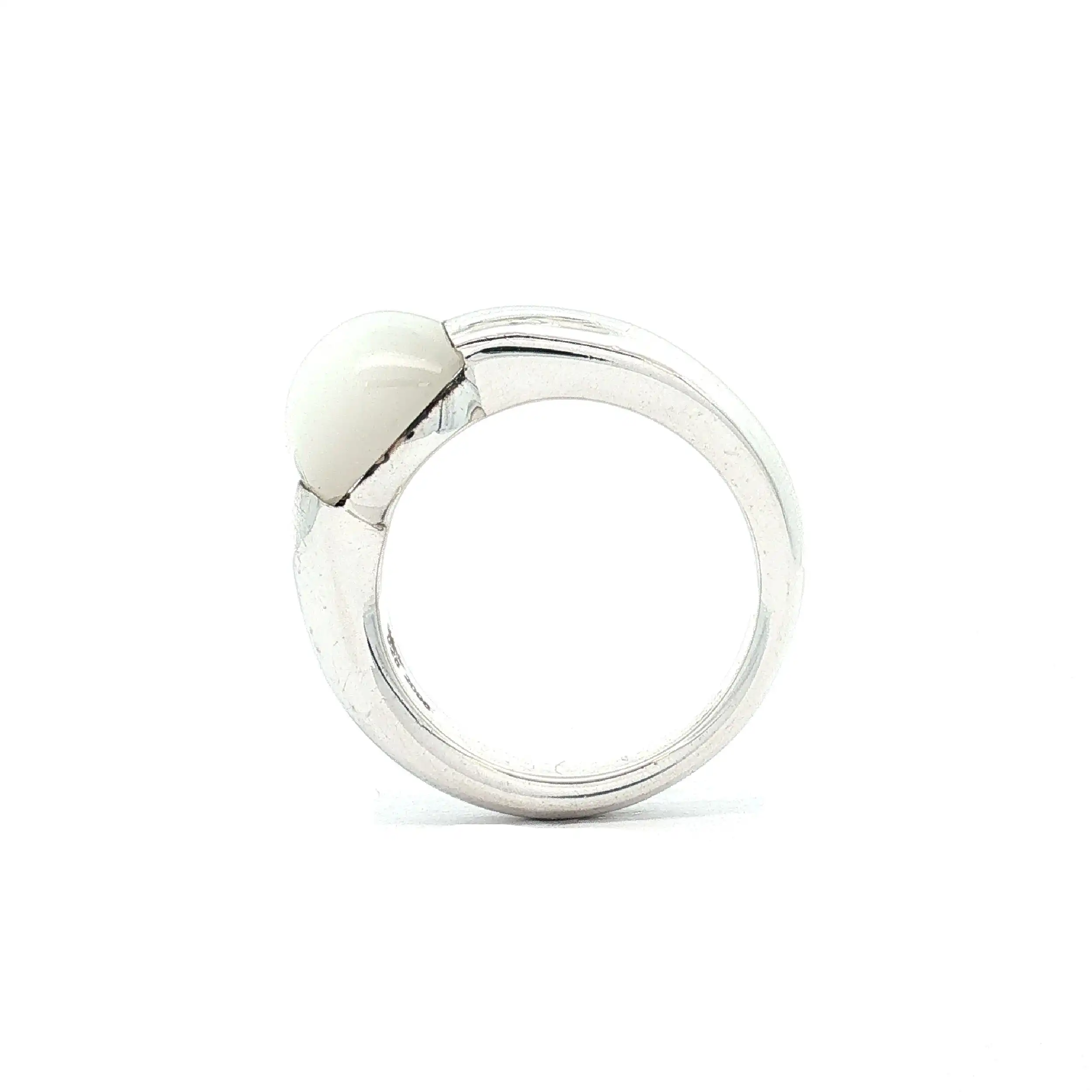 Ring Silber Quinn mit Milchquarz Ring Silber Quinn mit Milchquarz