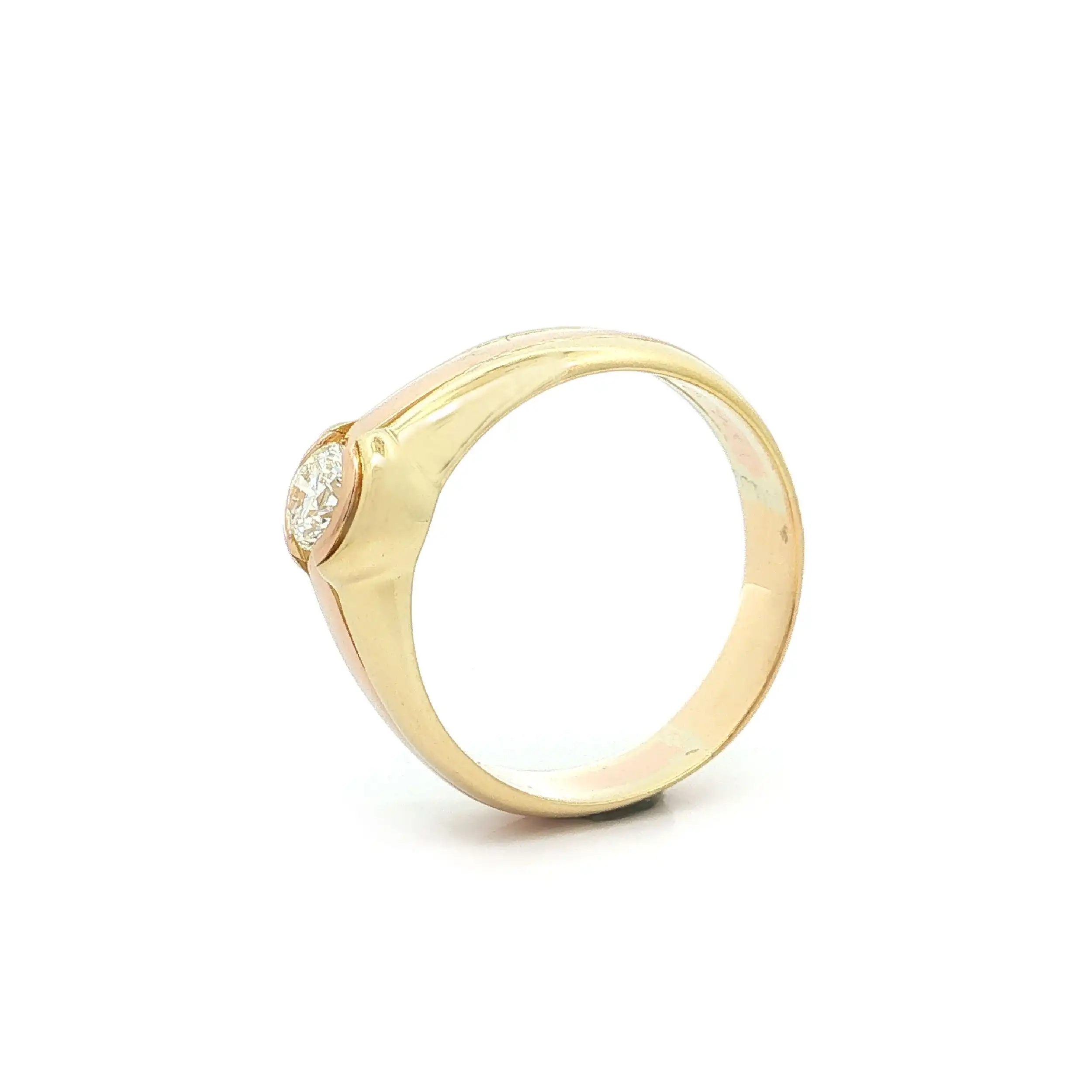 Ring Bicolor mit Brillant