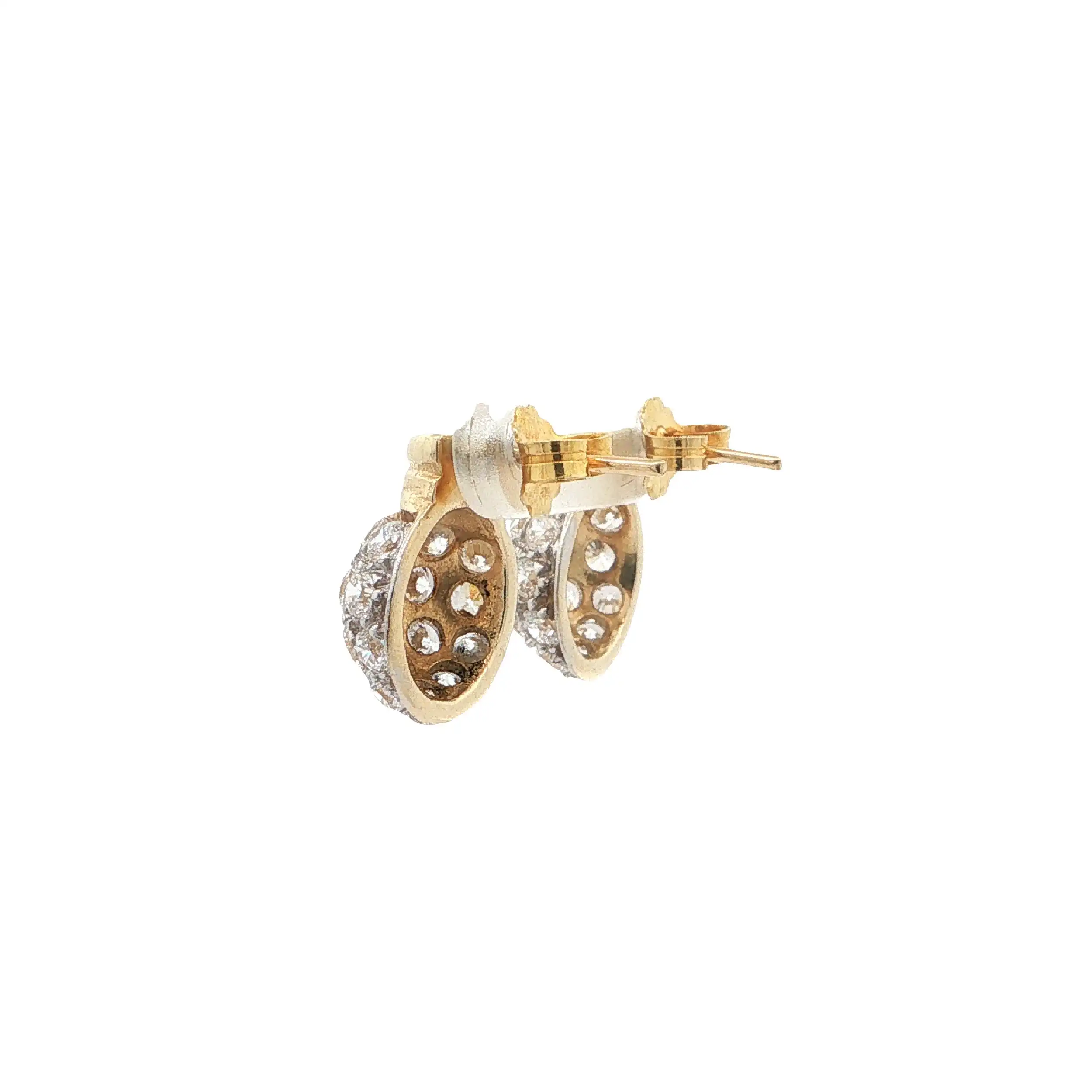 Ohrstecker Gelbgold mit Zirkonia