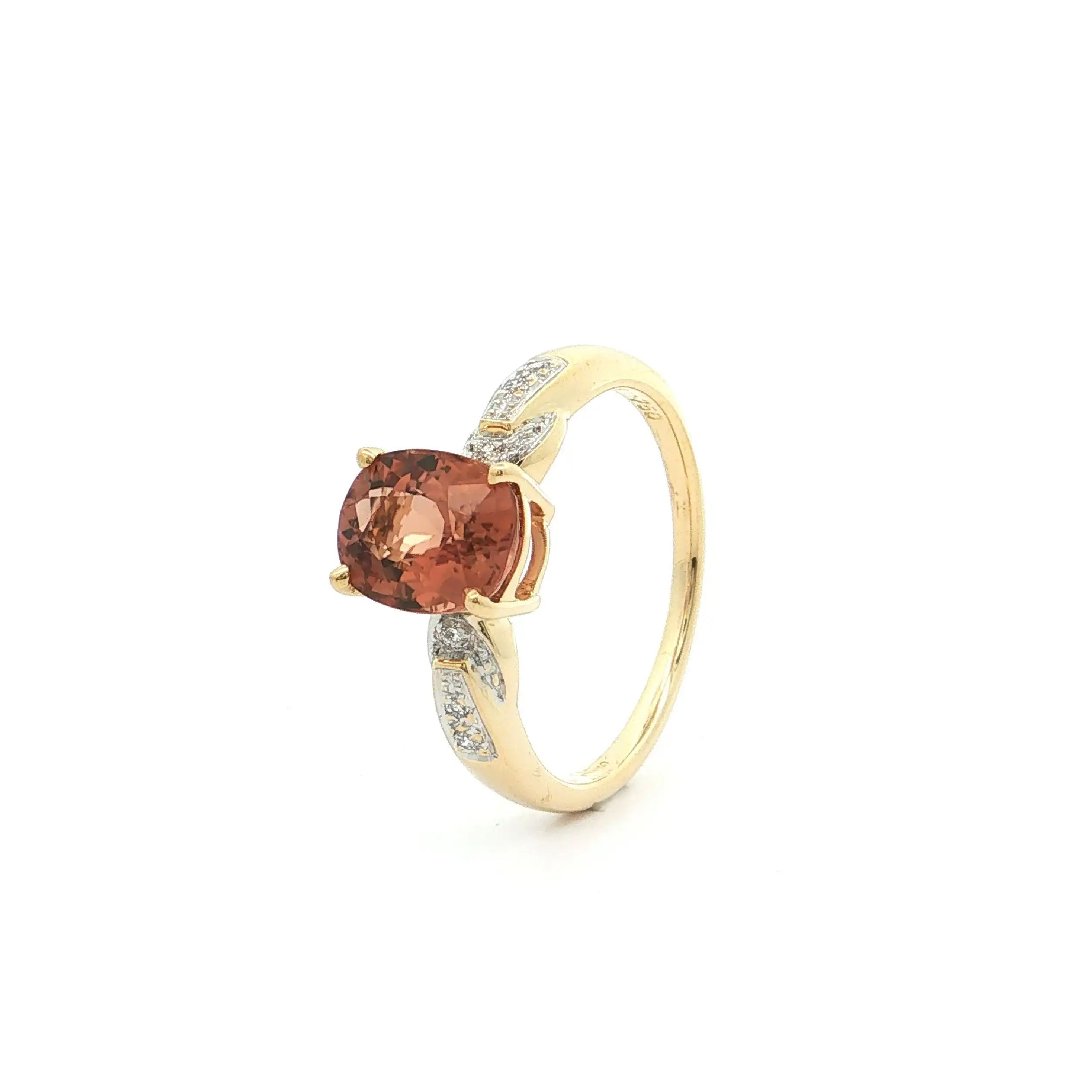 Ring Bicolor mit Kupfer-Turmalin und Brillanten, mit Echtheitszertifikat Ring Bicolor mit Kupfer-Turmalin und Brillanten, mit Echtheitszertifikat