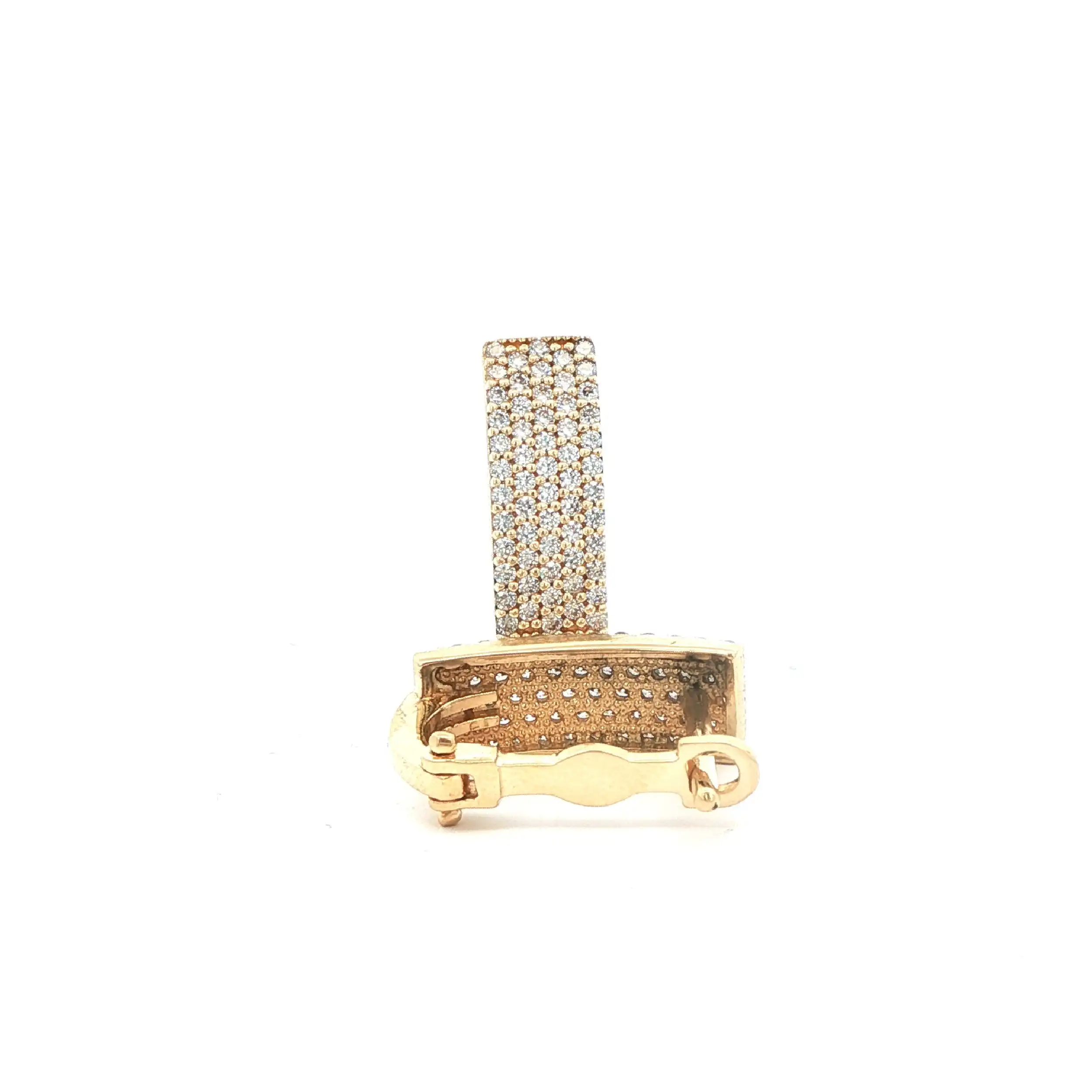 Creolen Gelbgold mit Zirkonia Creolen Gelbgold mit Zirkonia