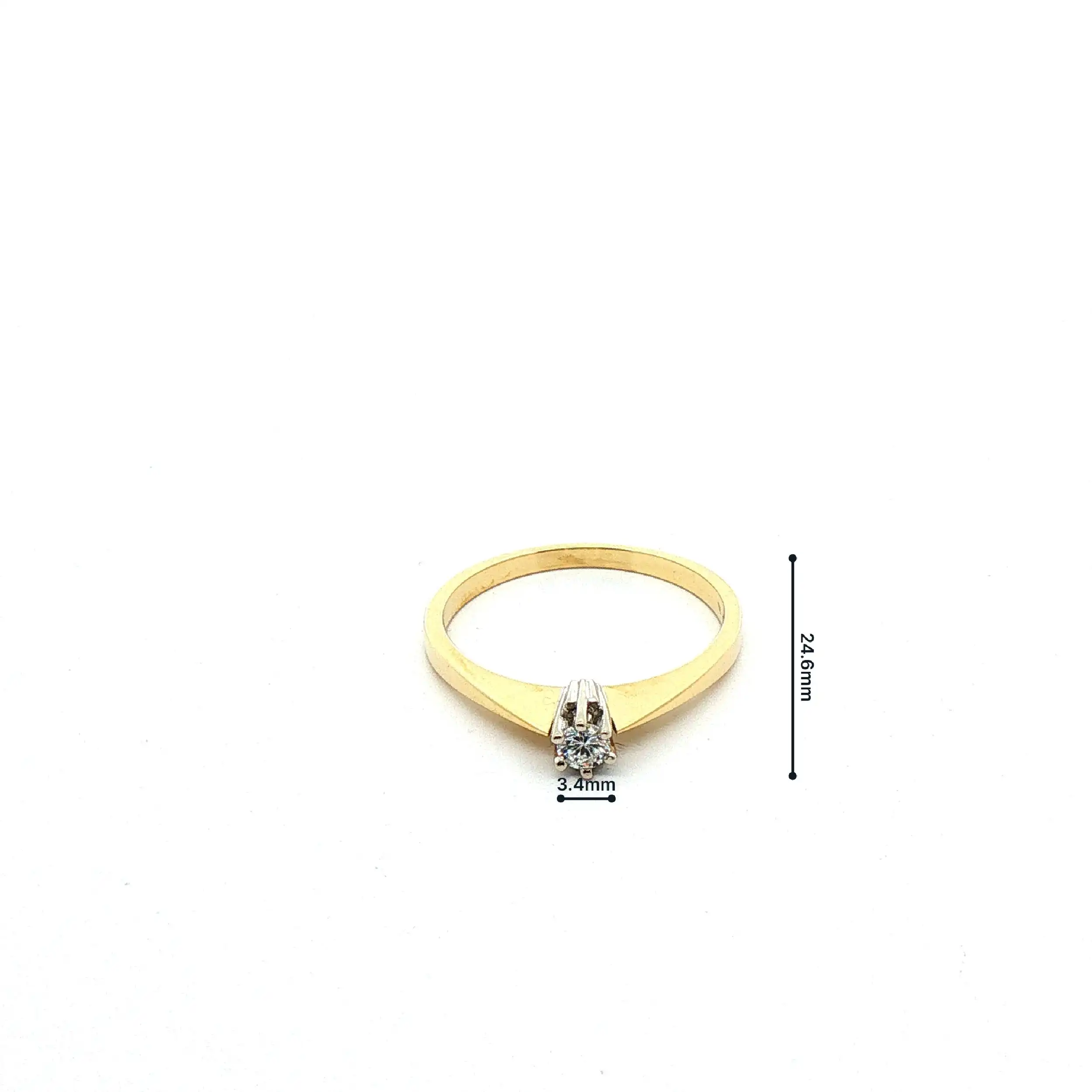 Ring Bicolor mit Brillant