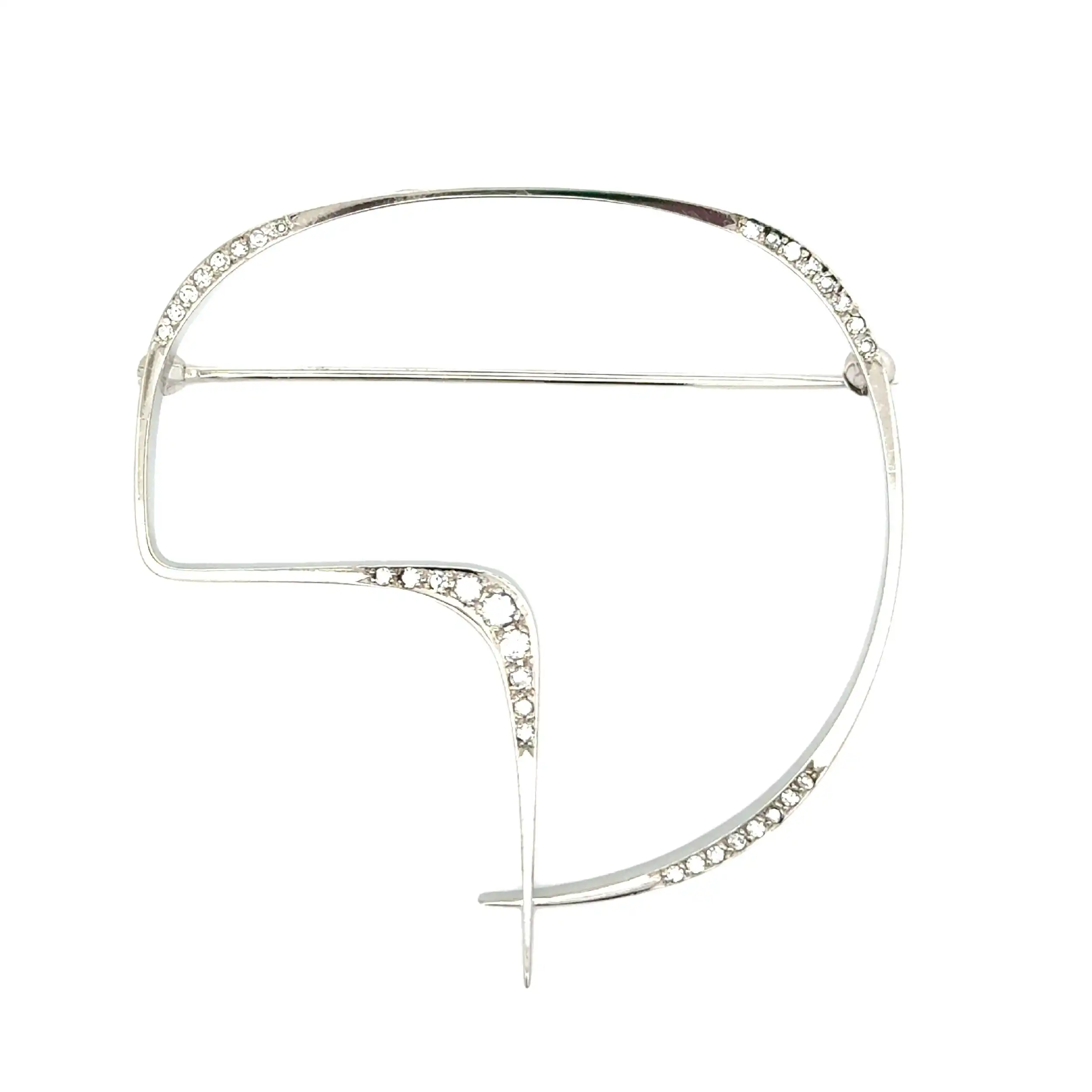 Brosche Weißgold mit Diamanten Brosche Weißgold mit Diamanten