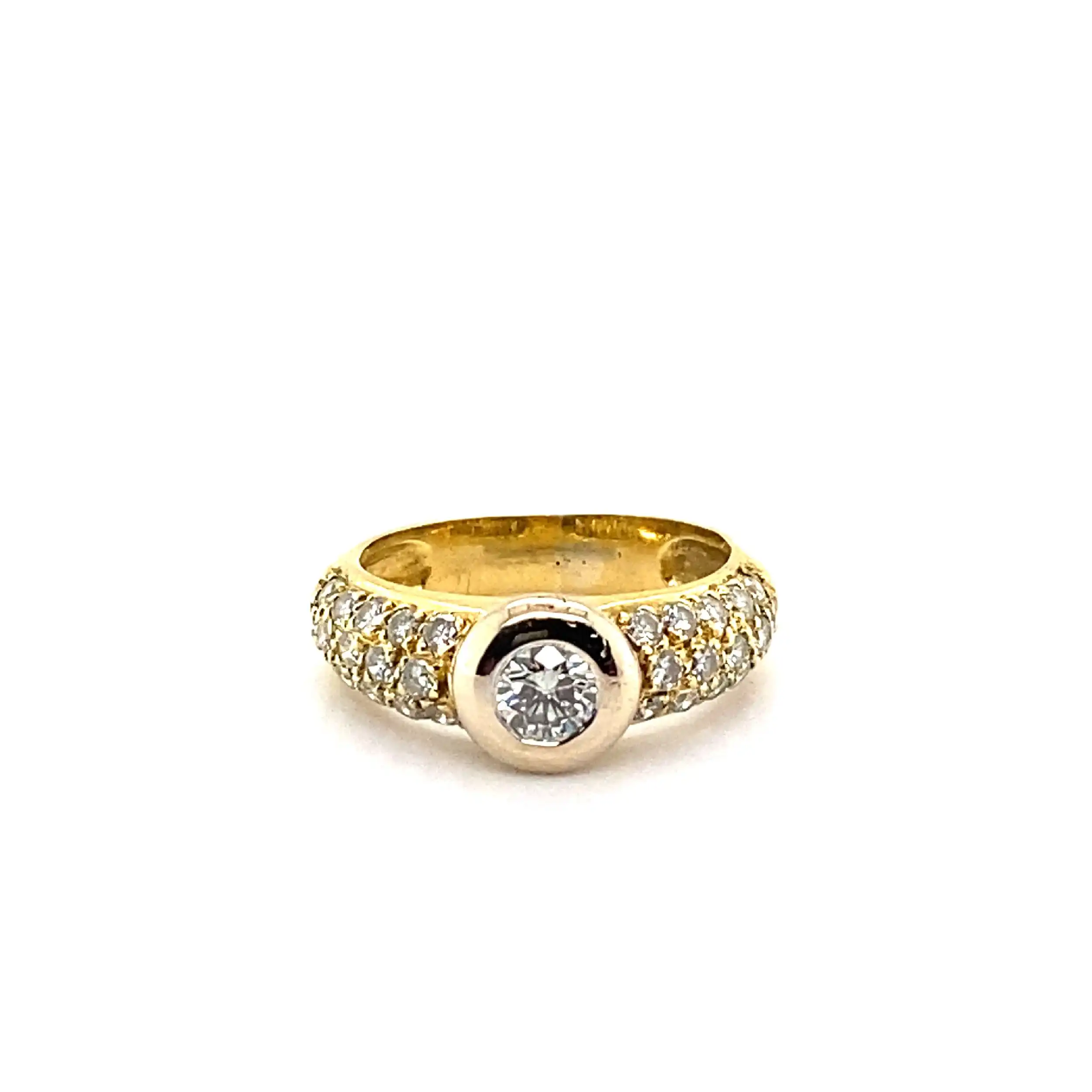 Ring Bicolor mit Brillanten Ring Bicolor mit Brillanten