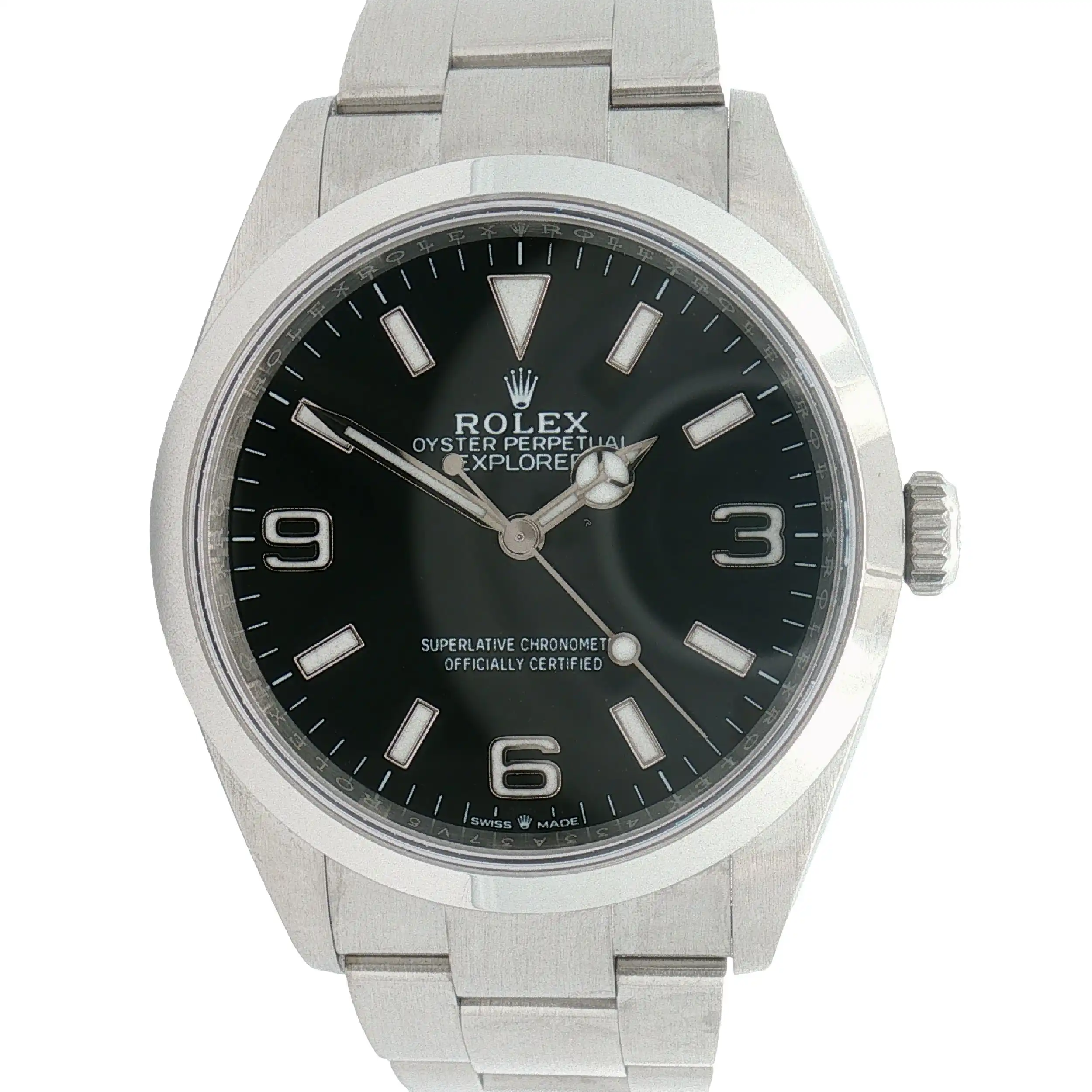 Herrenuhr Rolex Explorer Oyster im Fullset