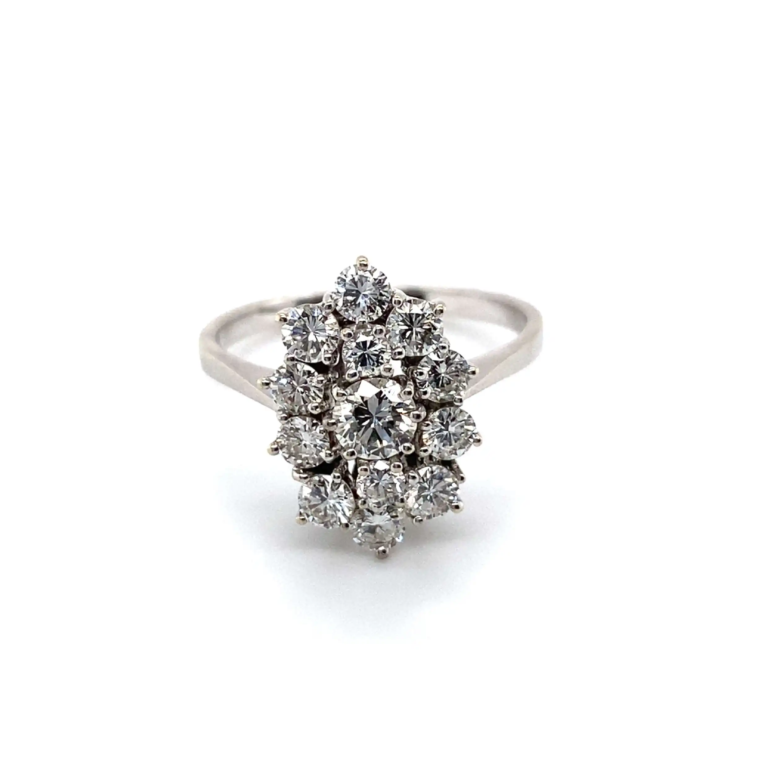 Ring Weißgold mit Brillanten Ring Weißgold mit Brillanten