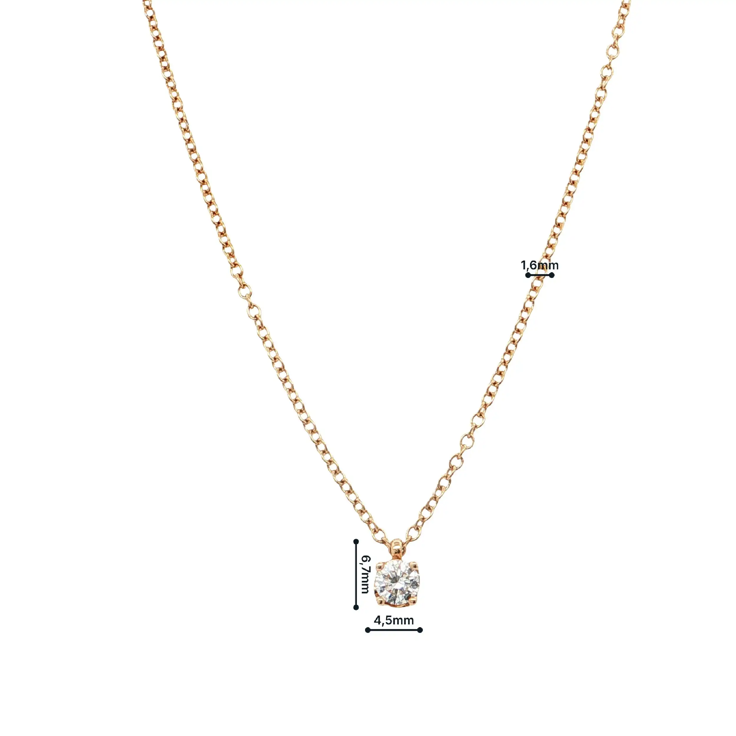 Kette Rotgold mit Brillant "Rüschenbeck"