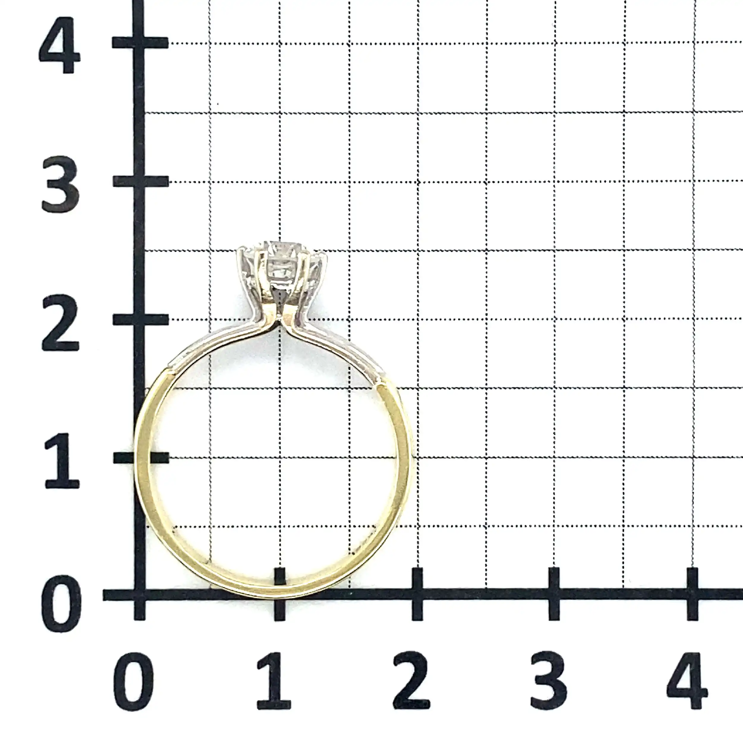 Solitärring Bicolor mit Brillant Solitärring Bicolor mit Brillant