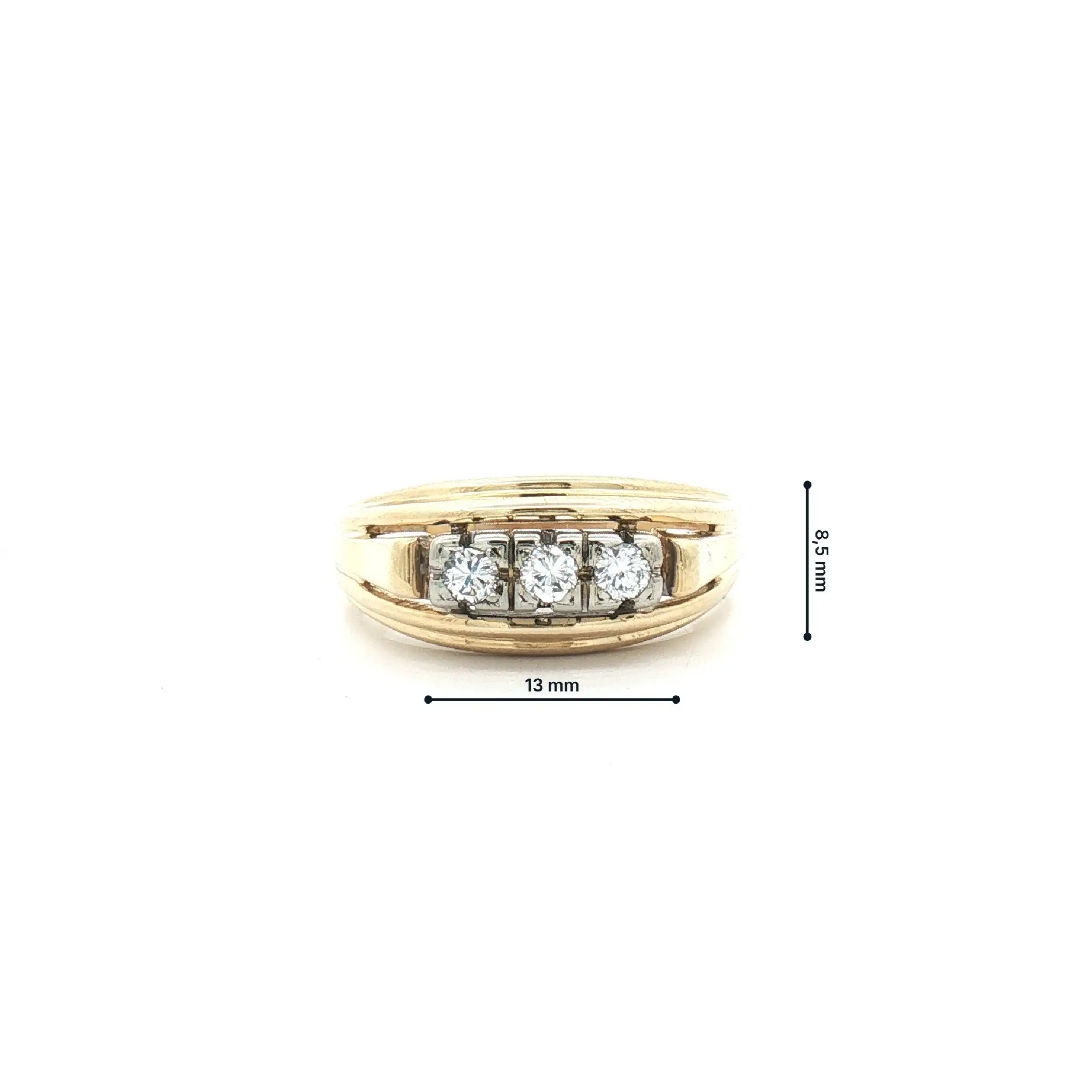 Ring Bicolor mit Brillanten