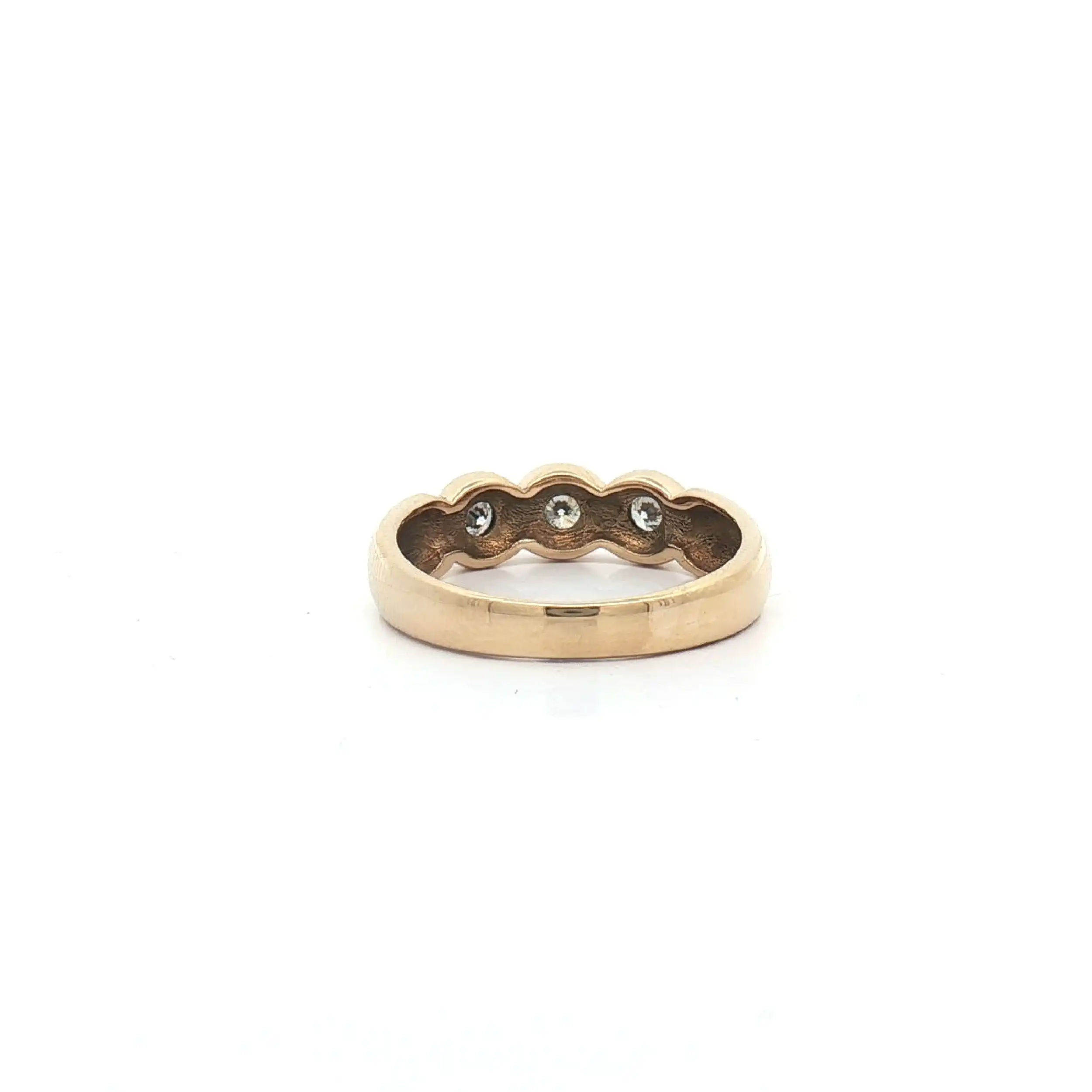 Ring Gelbgold mit 3 Brillanten Ring Gelbgold mit 3 Brillanten