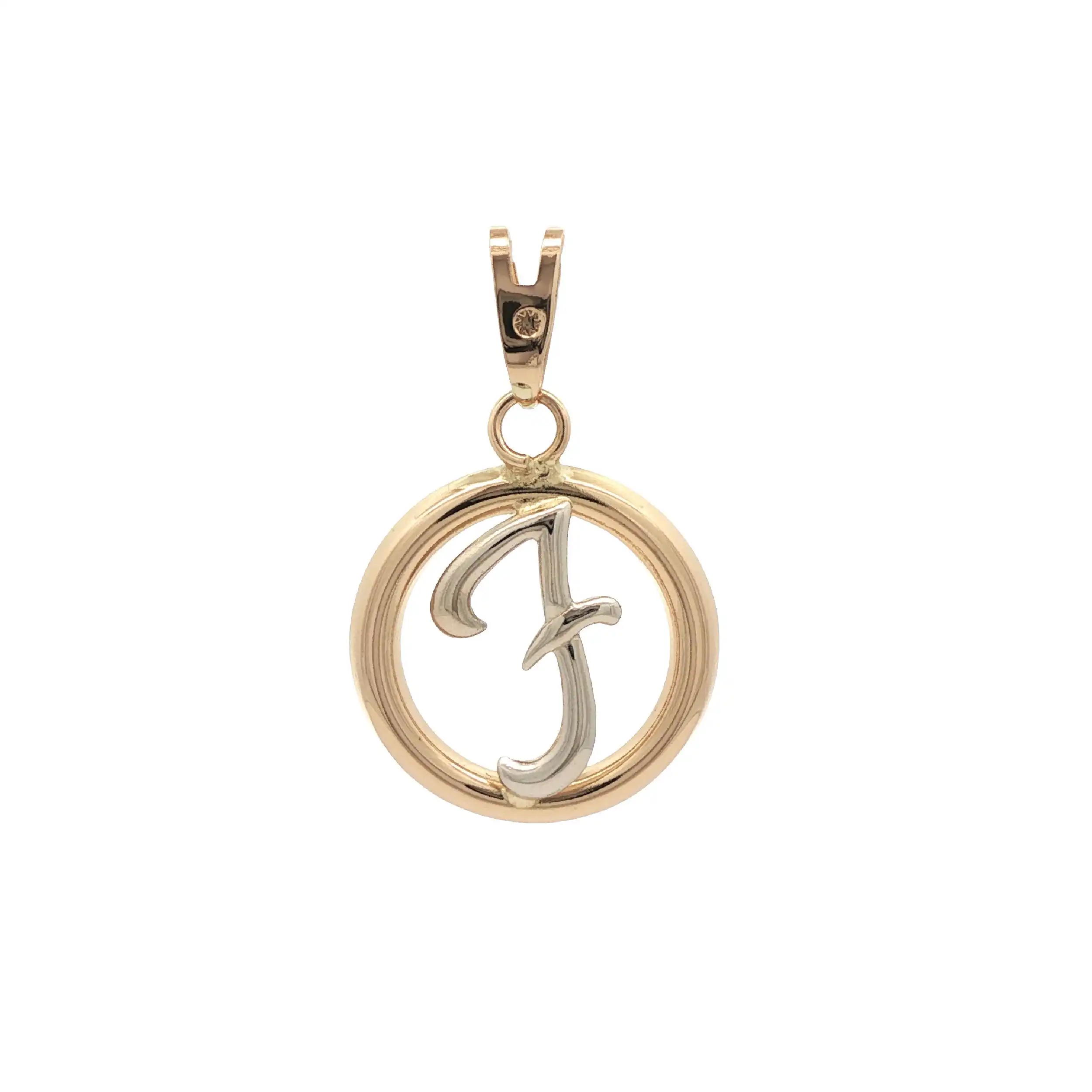 Anhänger Bicoor Buchstabe "F"